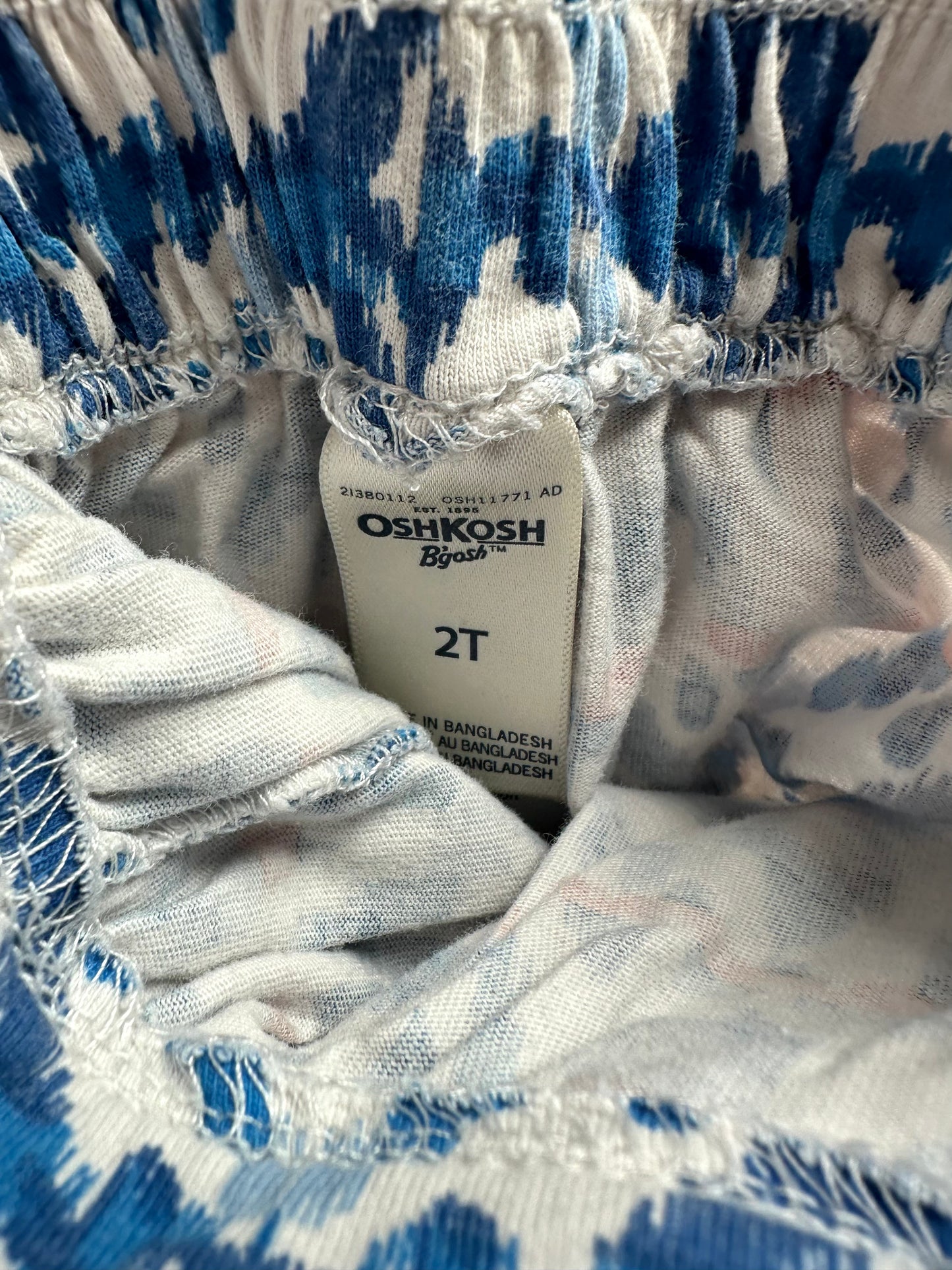 OshKosh Blue Patterned Shorts / 2T