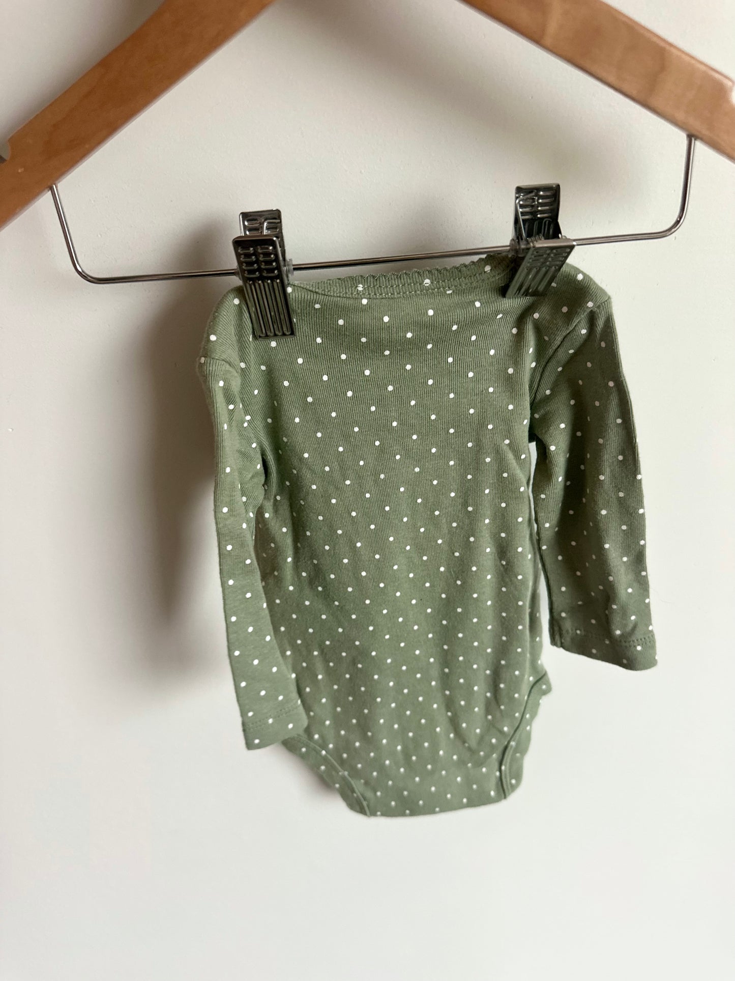 Green Polka Dot Bodysuit / 3m