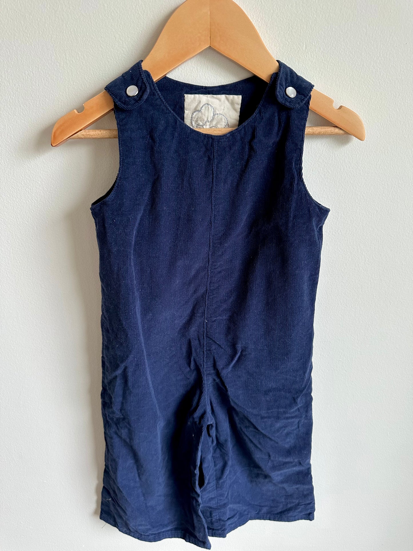 Vintage Navy Ribbed Jumpsuit / 18-24m?