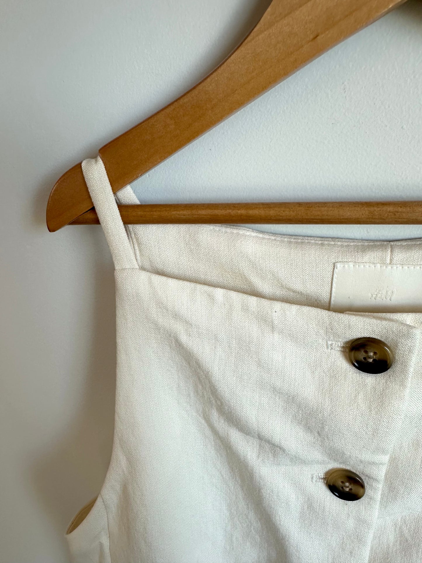 Cream Button Up Top (With Tags) / XS