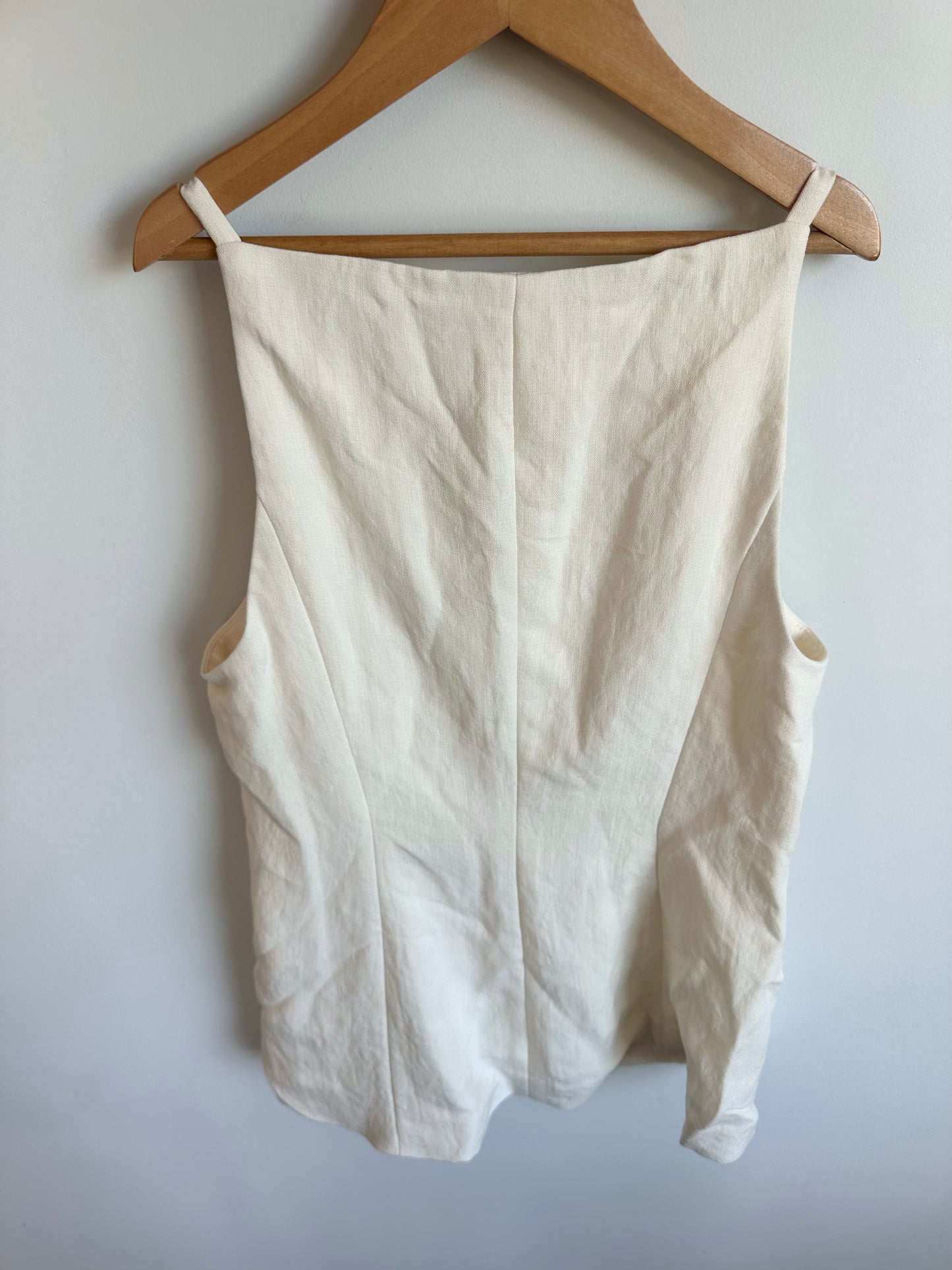 Cream Button Up Top (With Tags) / XS