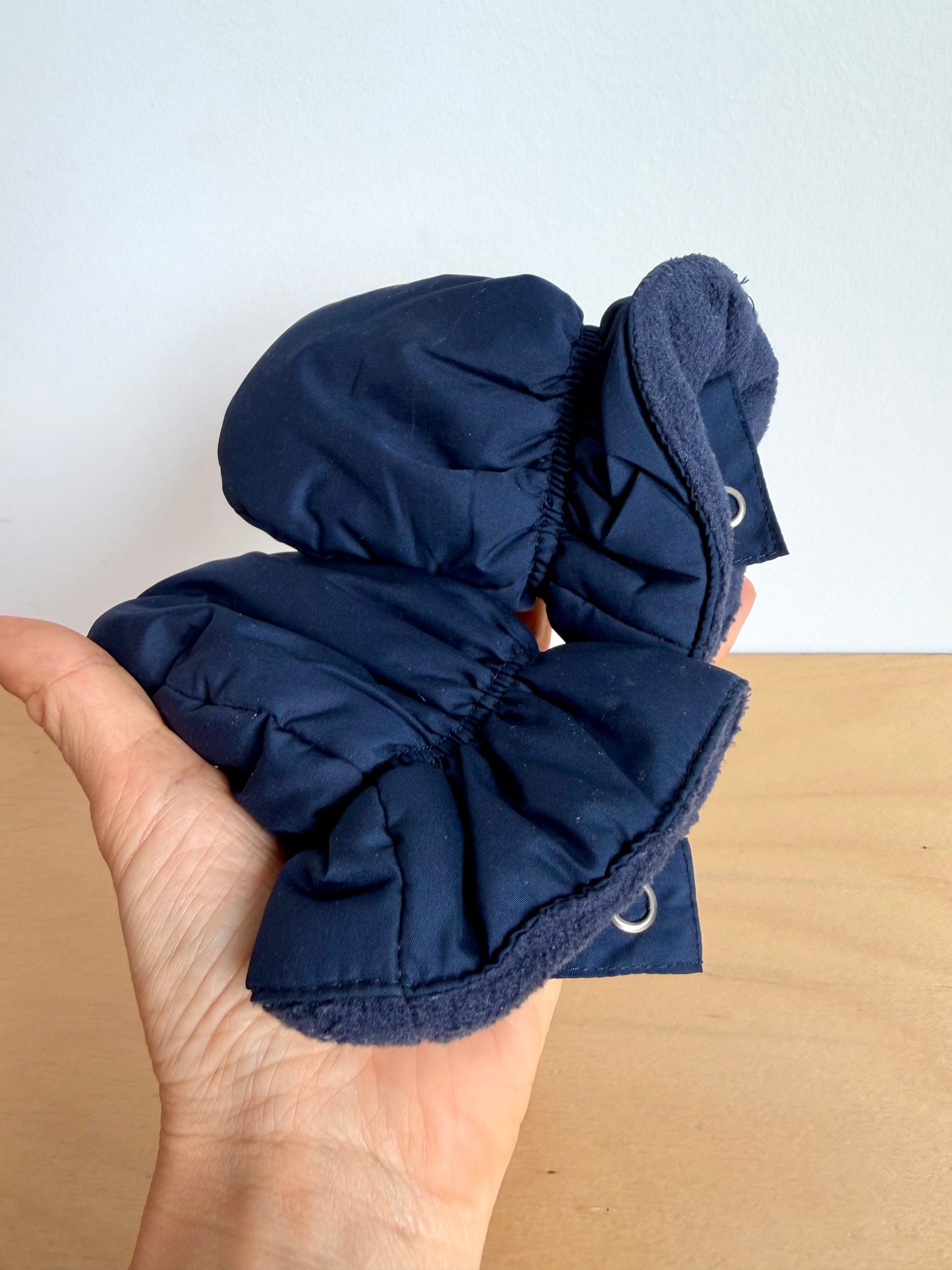 Blue Fleece Lined Mits / 3-12m?