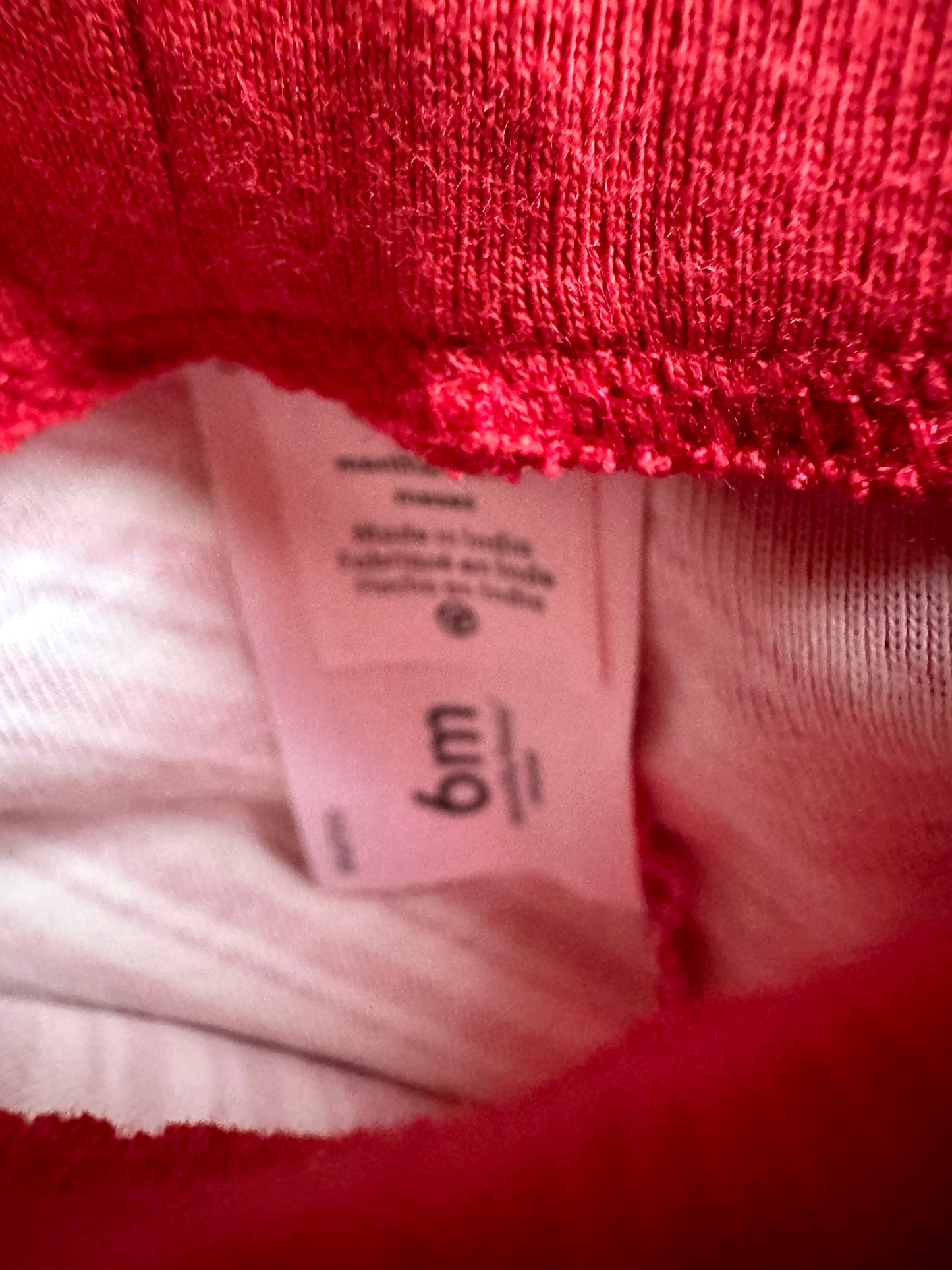 Red + White Striped Tutu Pants / 6m