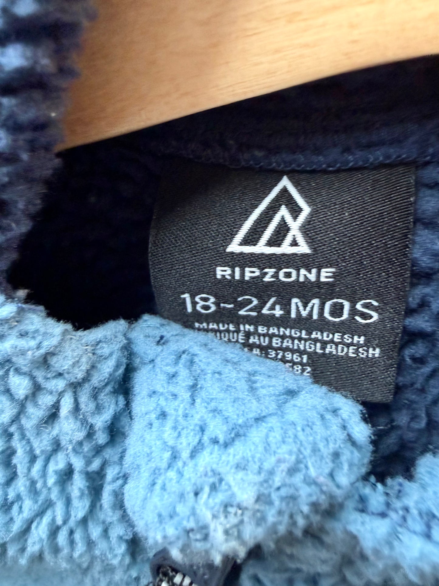 Ripzone Blue Bunting Suit / 18-24m