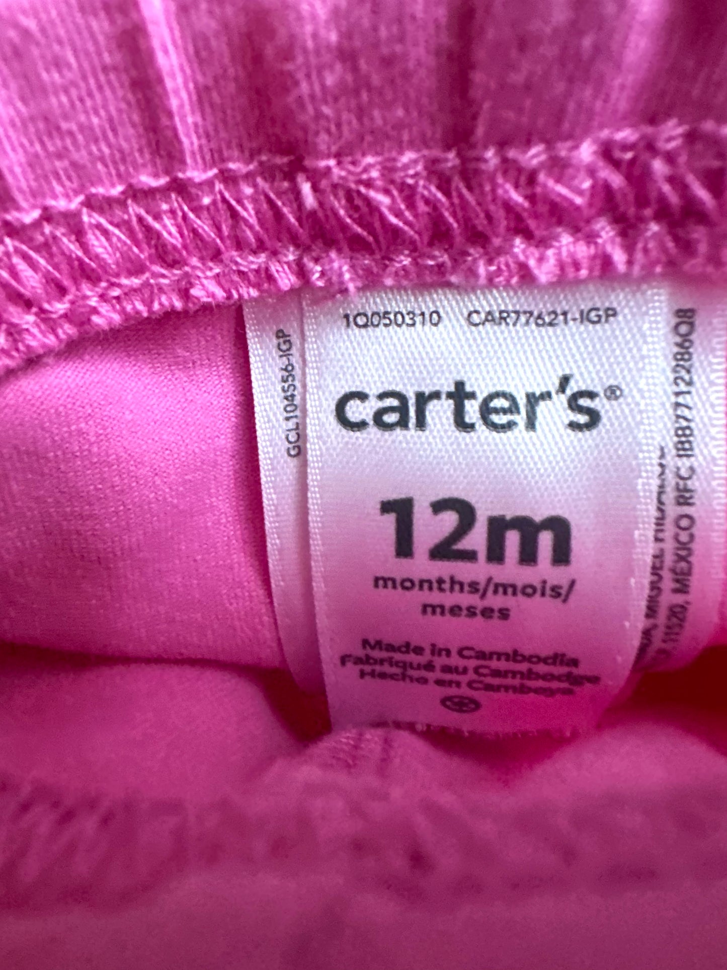 Bright Pink Pants / 12m