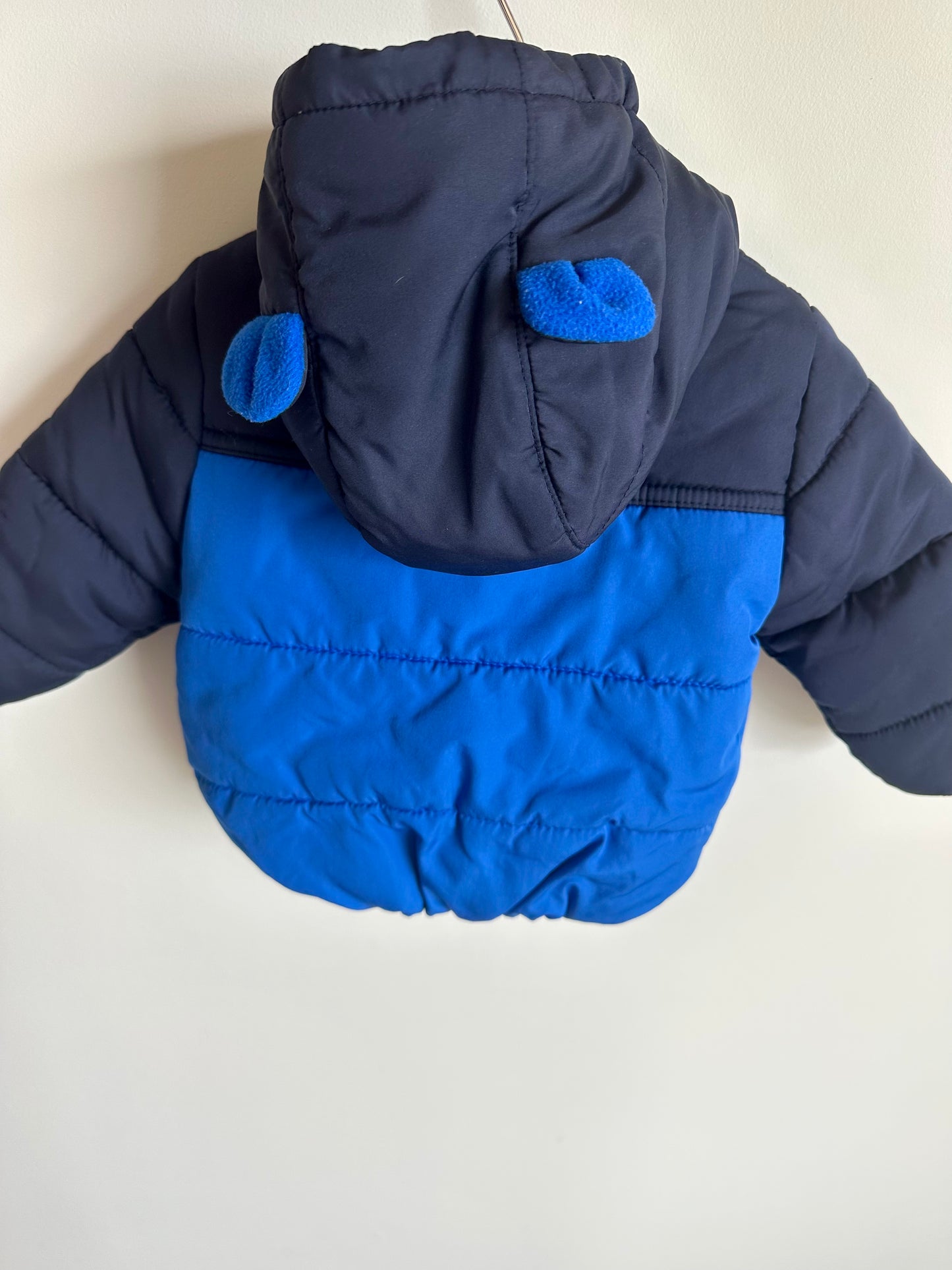 Gap Blue Hooded Puffer Jacket / 6-12m