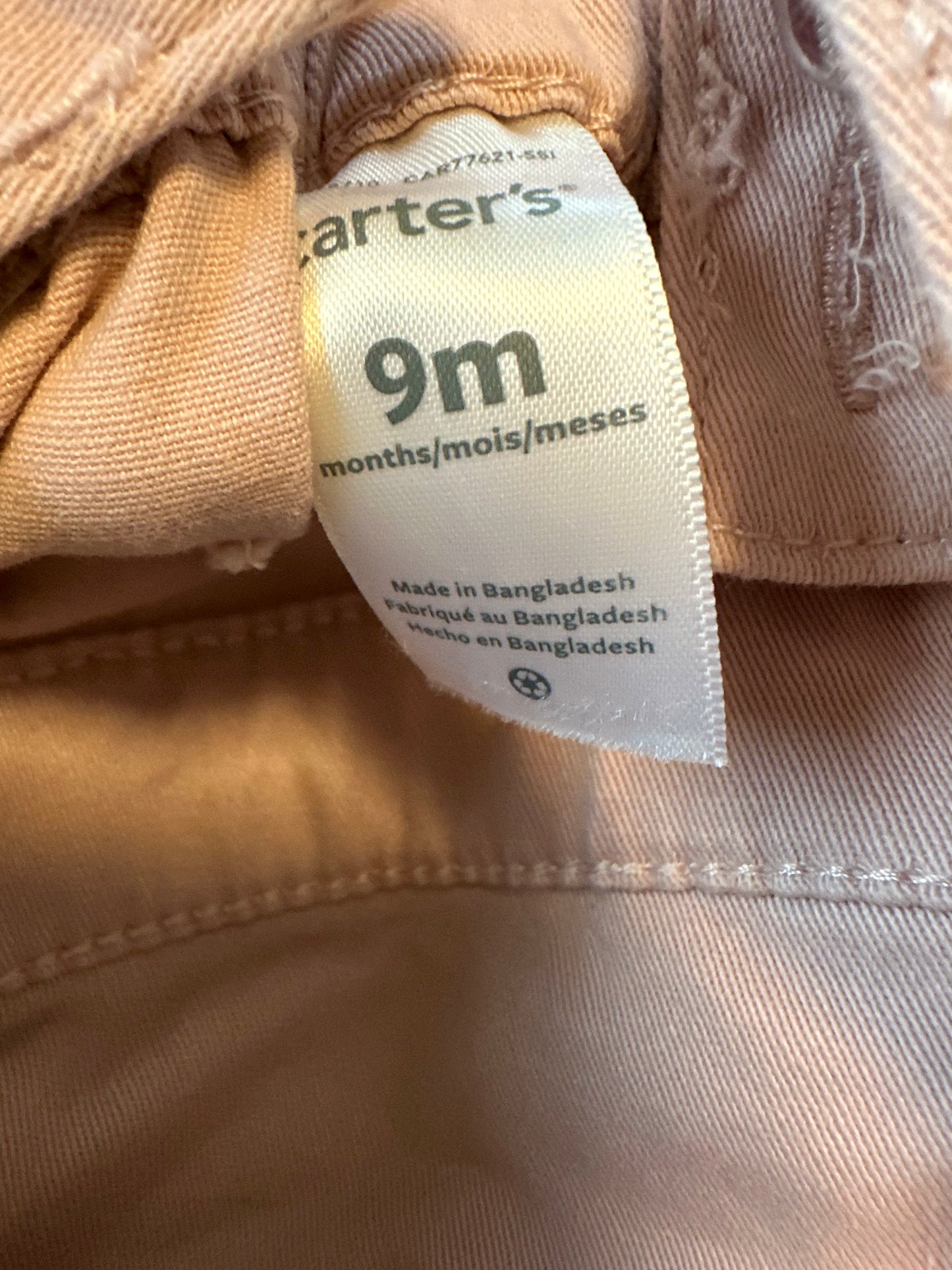 Pink Ruffle Overalls / 9m