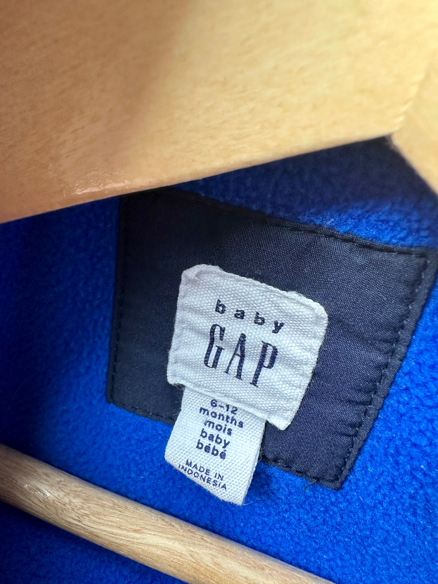 Gap Blue Hooded Puffer Jacket / 6-12m