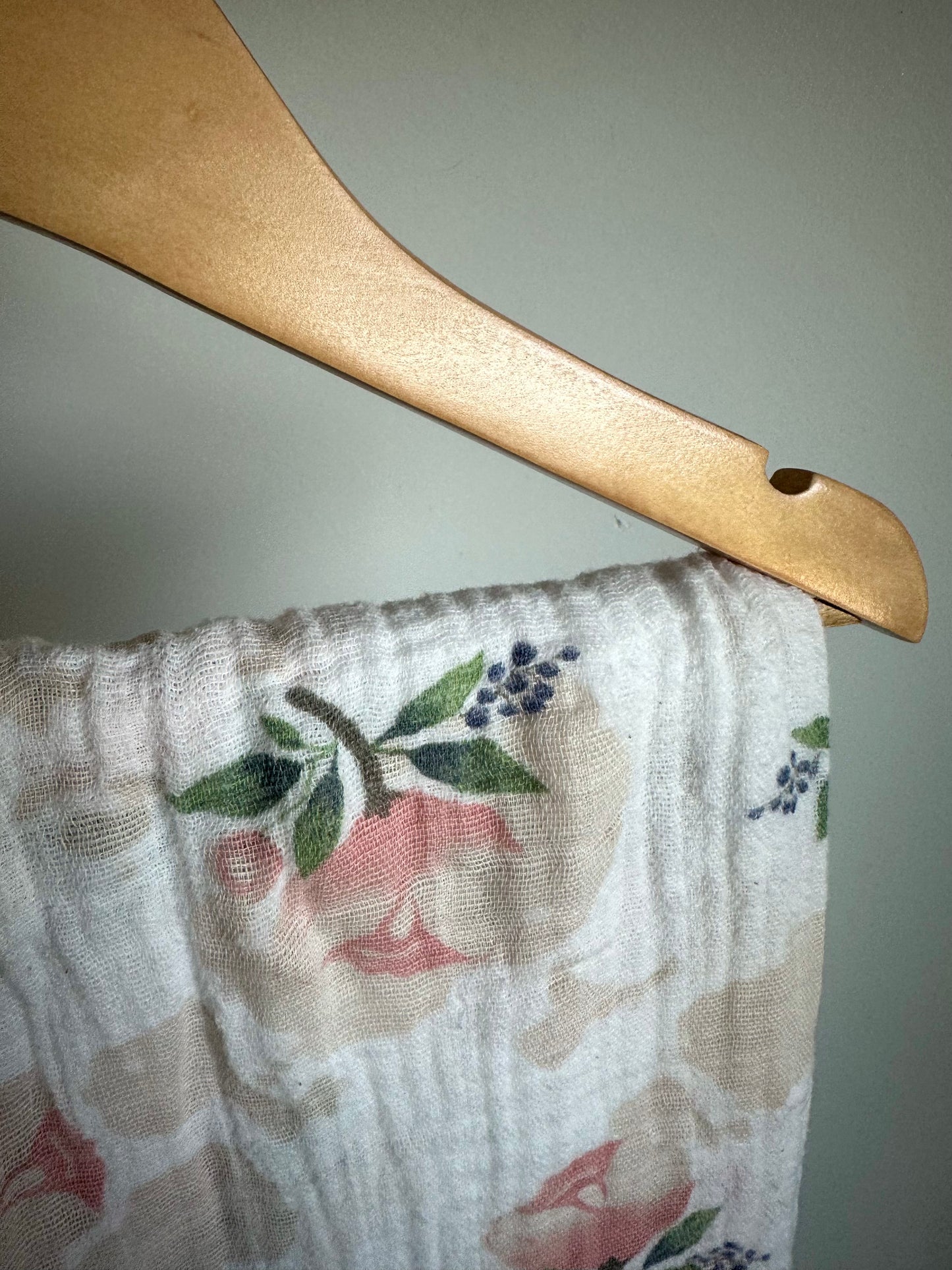 Pink Rose Receiving Blanket
