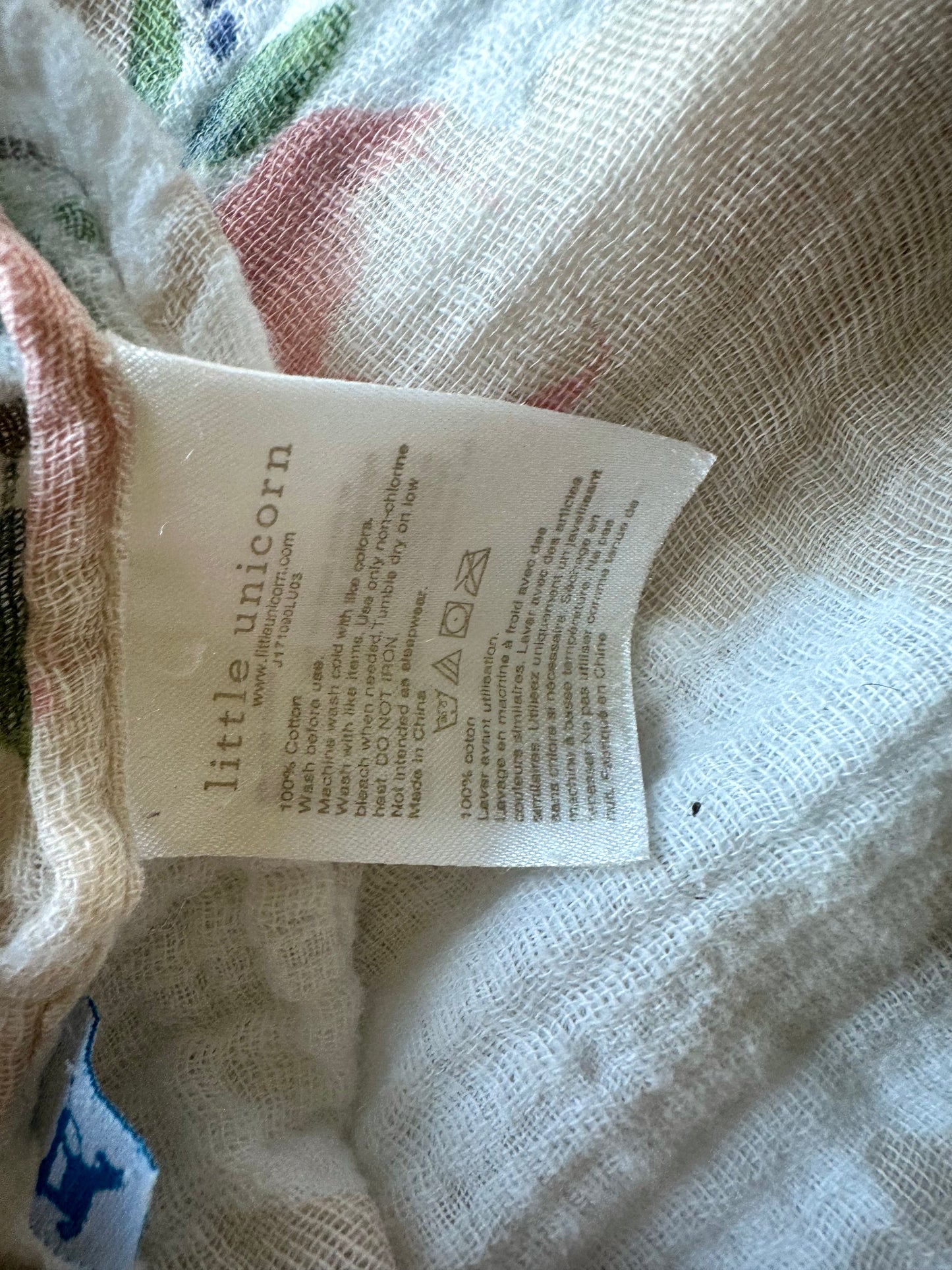 Pink Rose Receiving Blanket