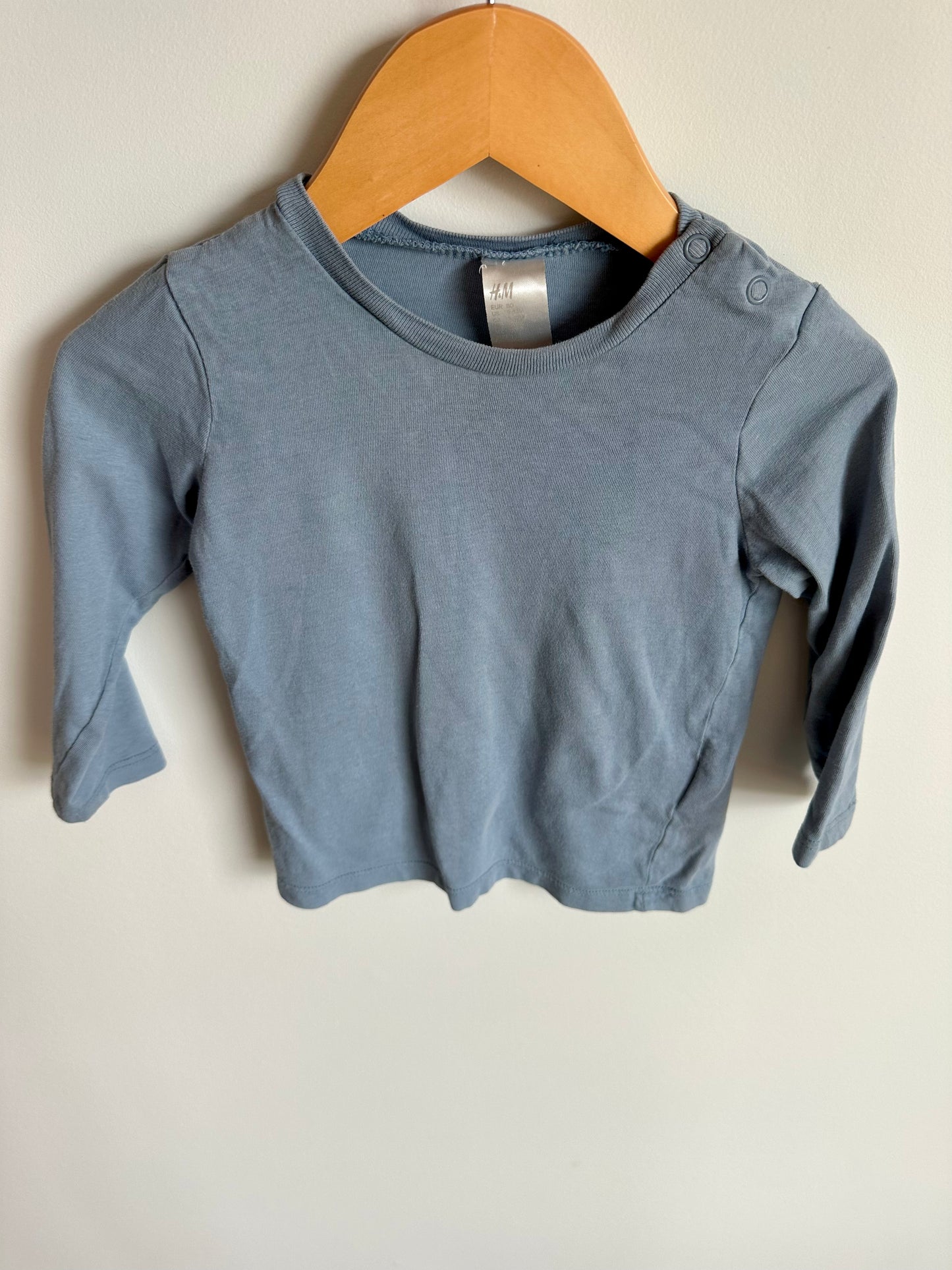 Blue H&M Long Sleeve / 9-12m