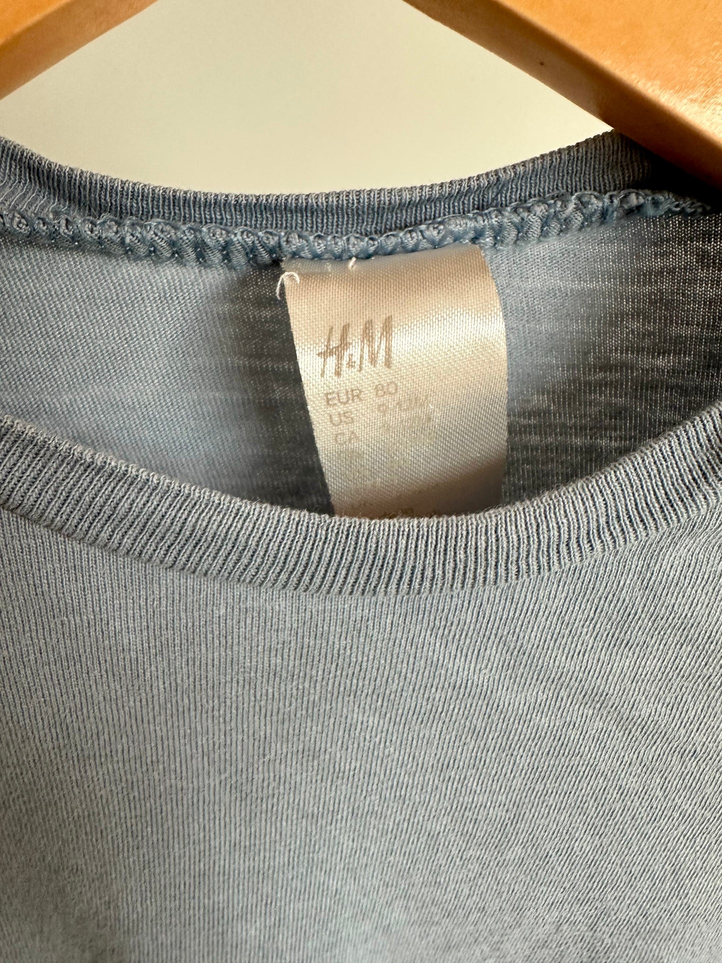 Blue H&M Long Sleeve / 9-12m