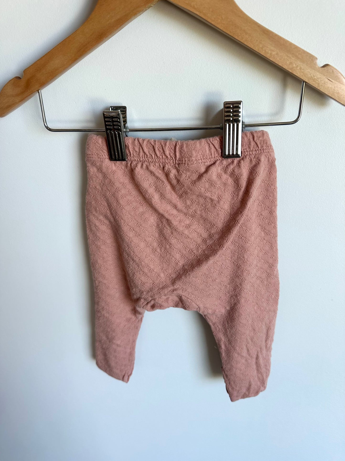 Blush Fold Over Pants / 0-3m