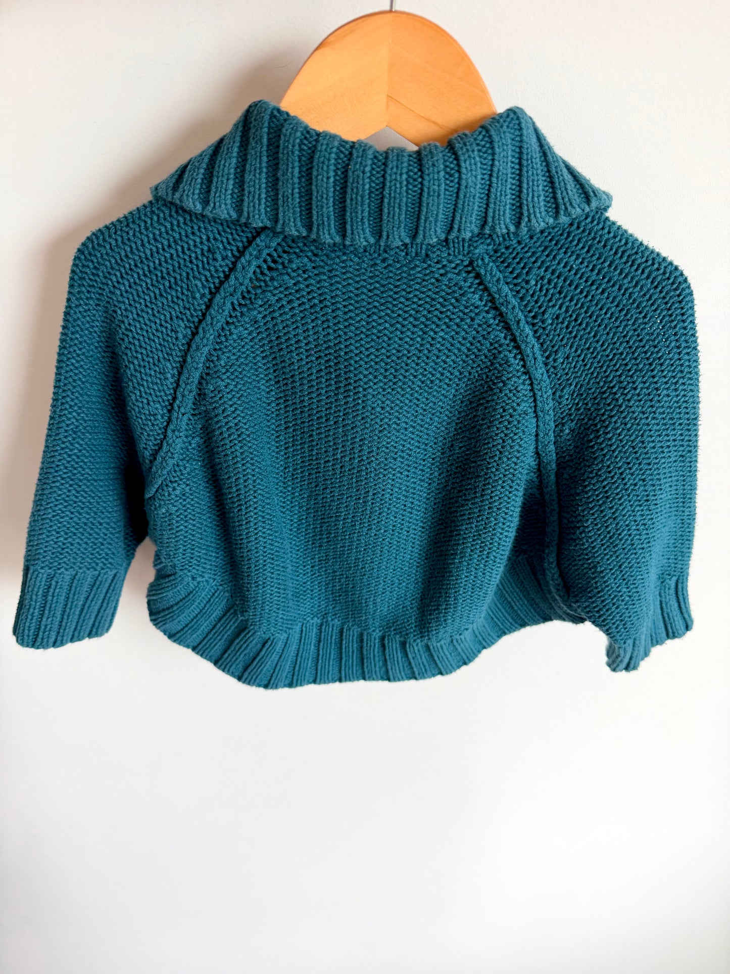 Teal Button Sweater / 12m