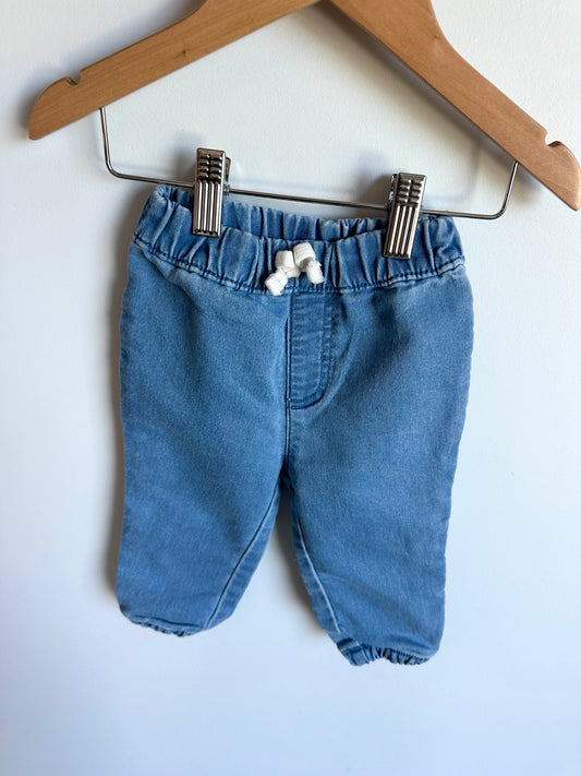 Light Denim Look Pants / 6-12m