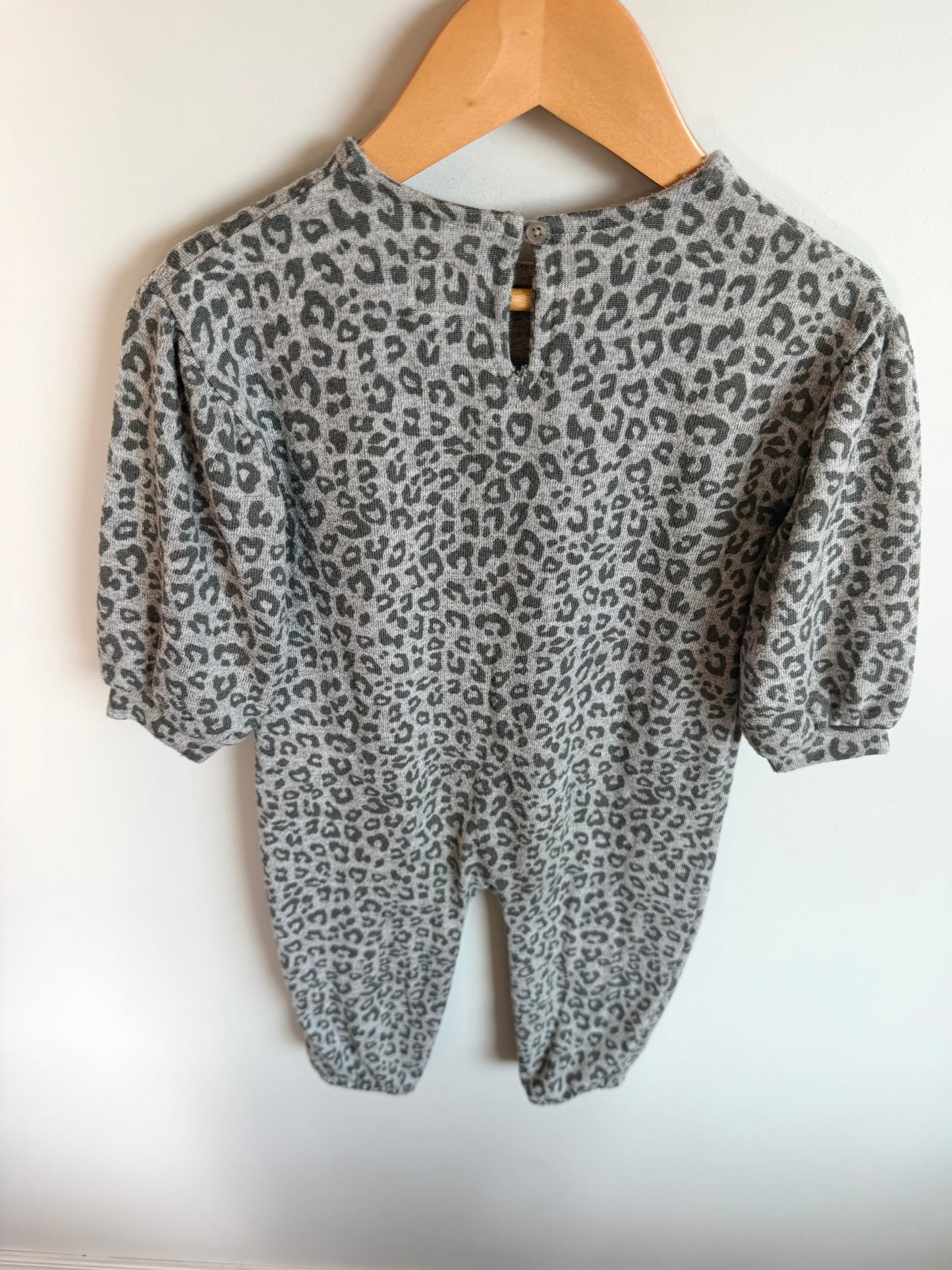Grey Animal Print Jumpsuit / 18-24m