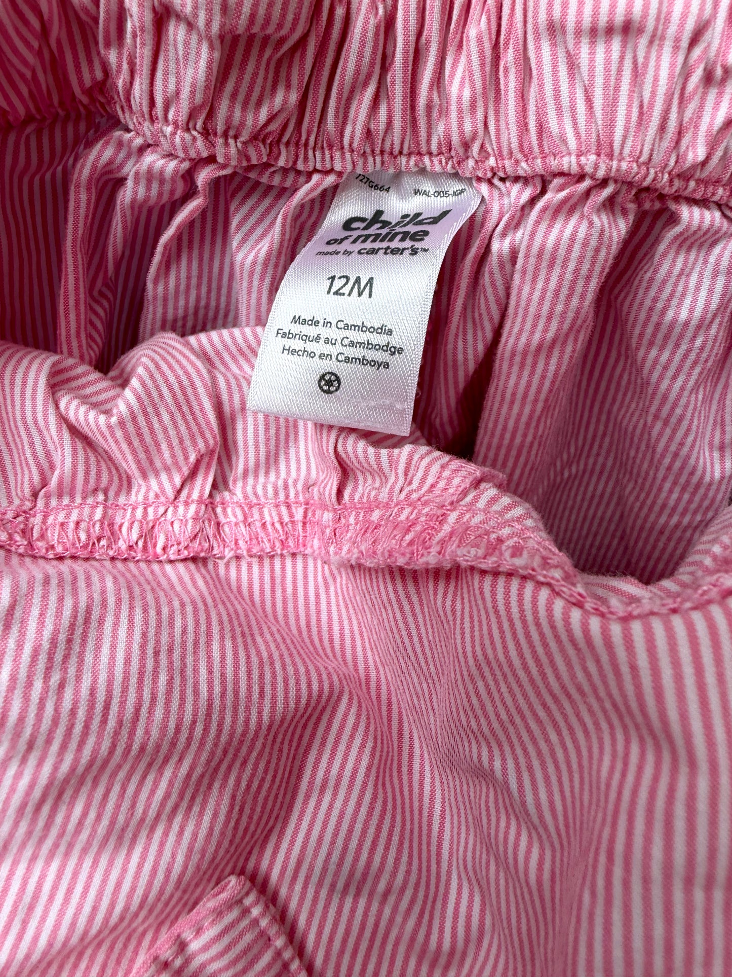 Pin Stripe Face Overalls / 12m