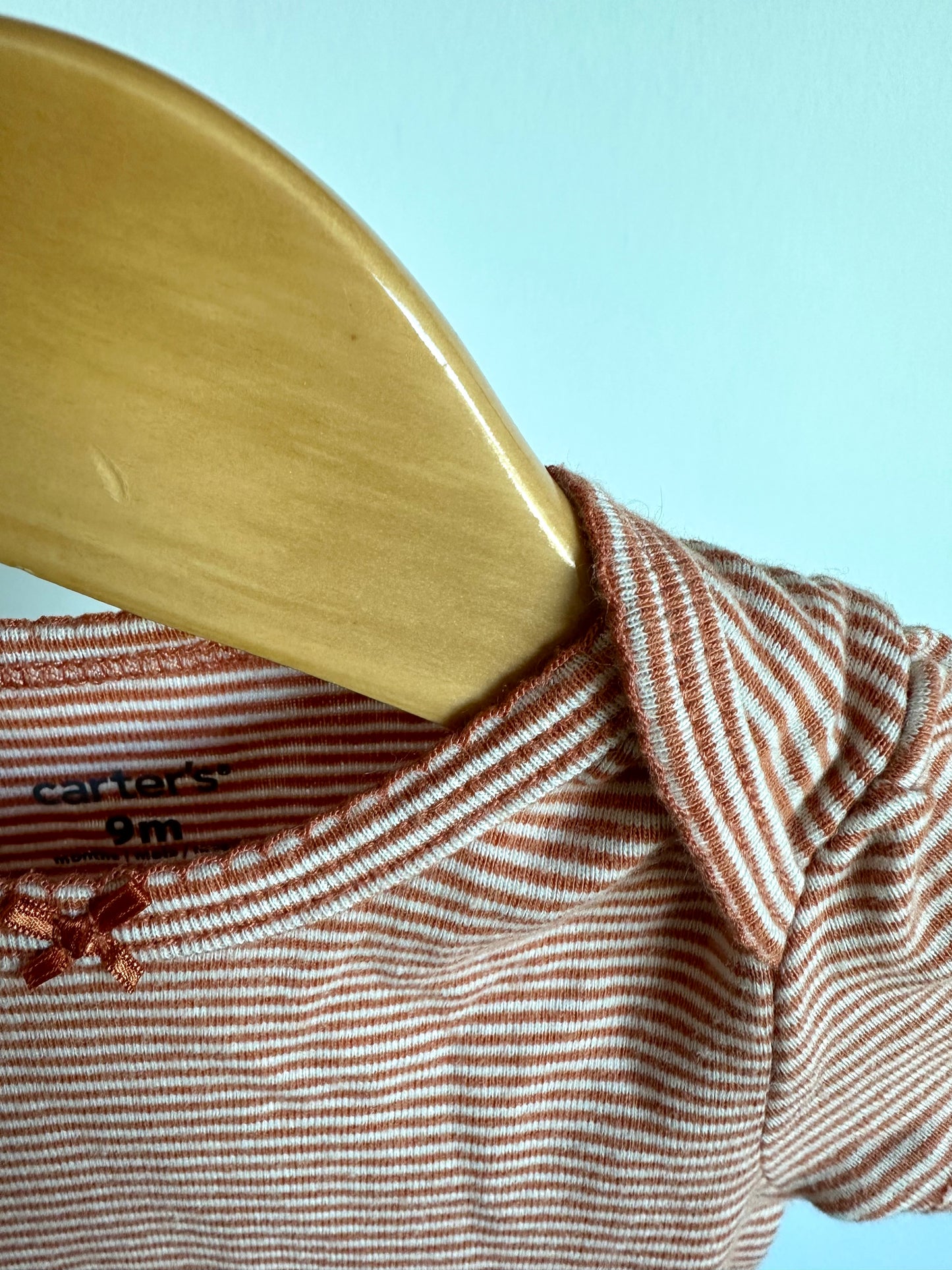 Blush Striped Bodysuit / 9m