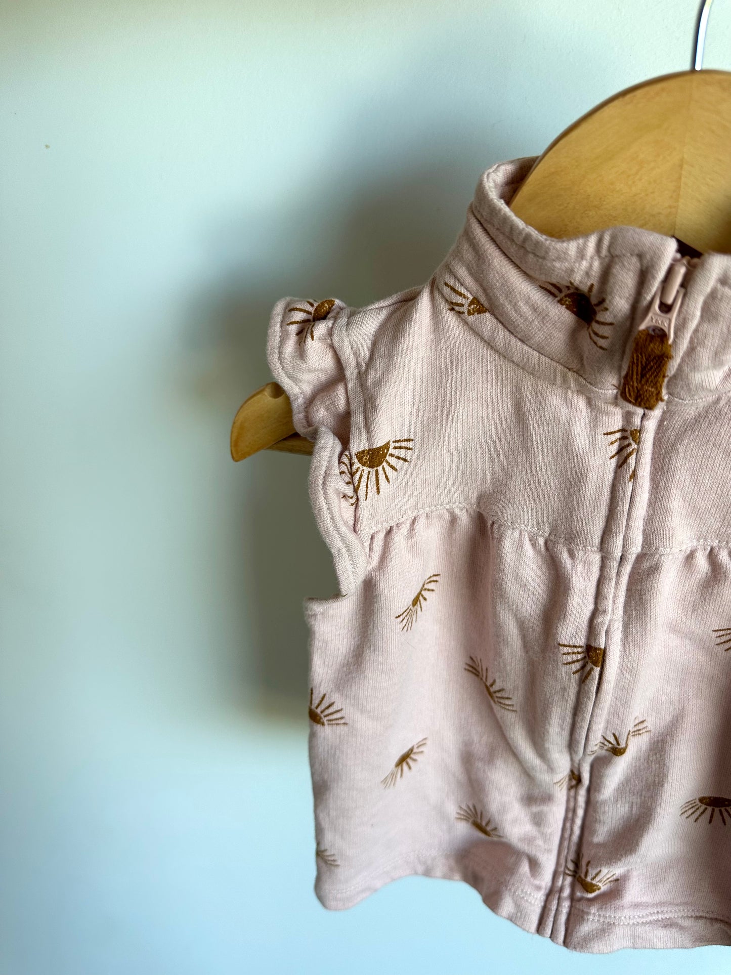 Blush Sunshine Zip Vest / 18m