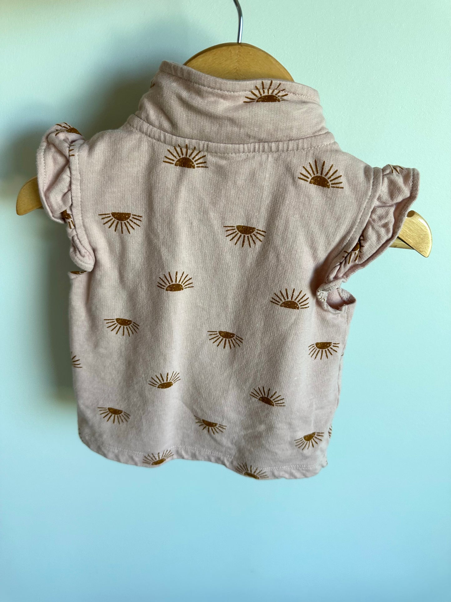 Blush Sunshine Zip Vest / 18m