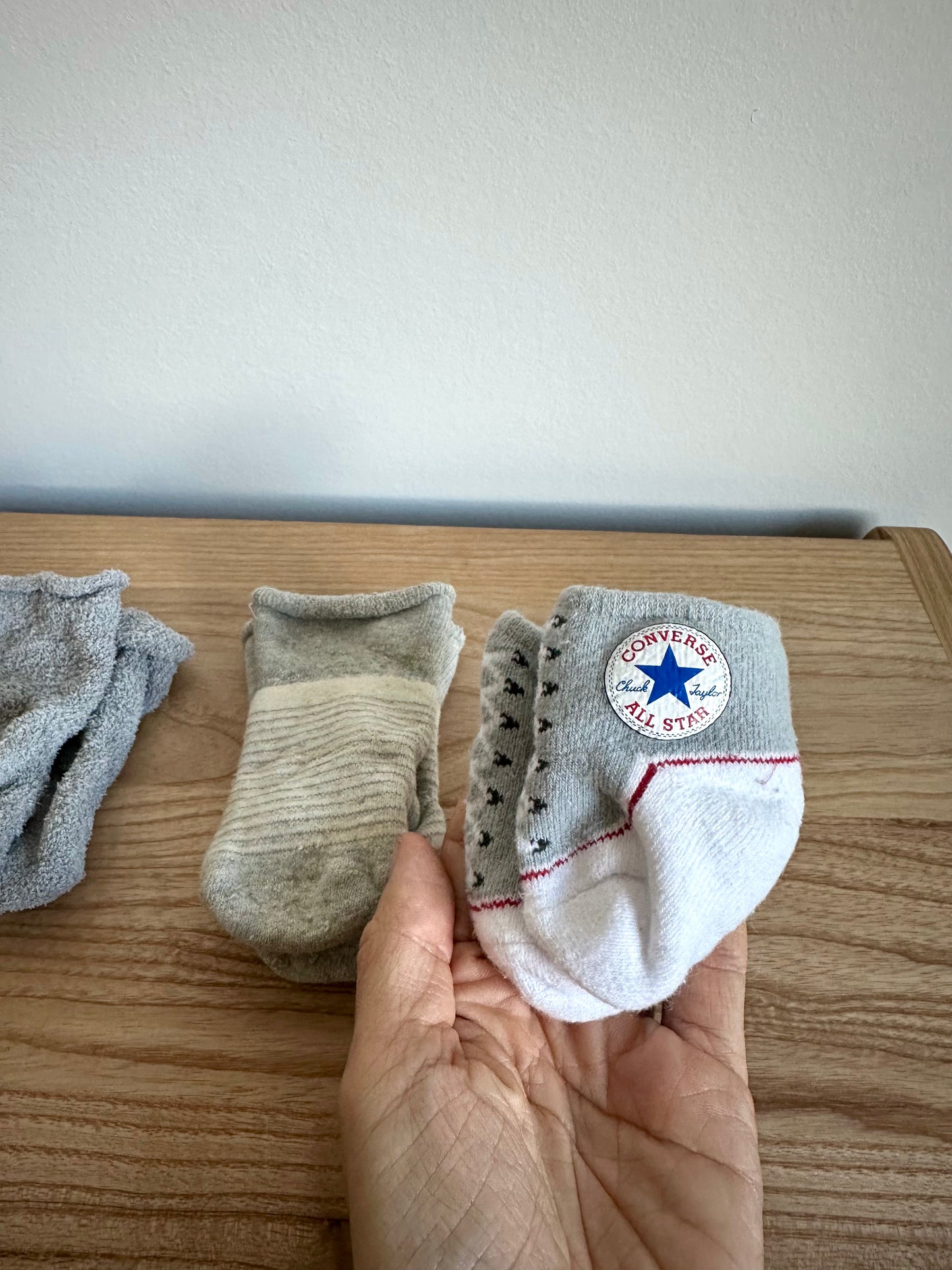 Grey Socks (Set of 3) / 0-6m