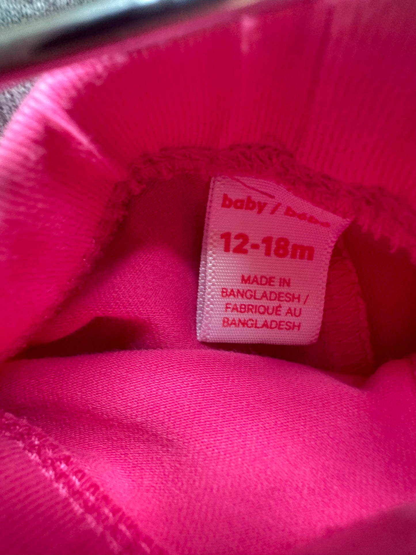 Pink Biker Shorts / 12-18m