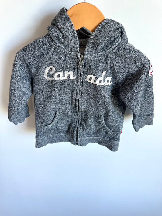 Grey Canada Hoodie / 18-24m
