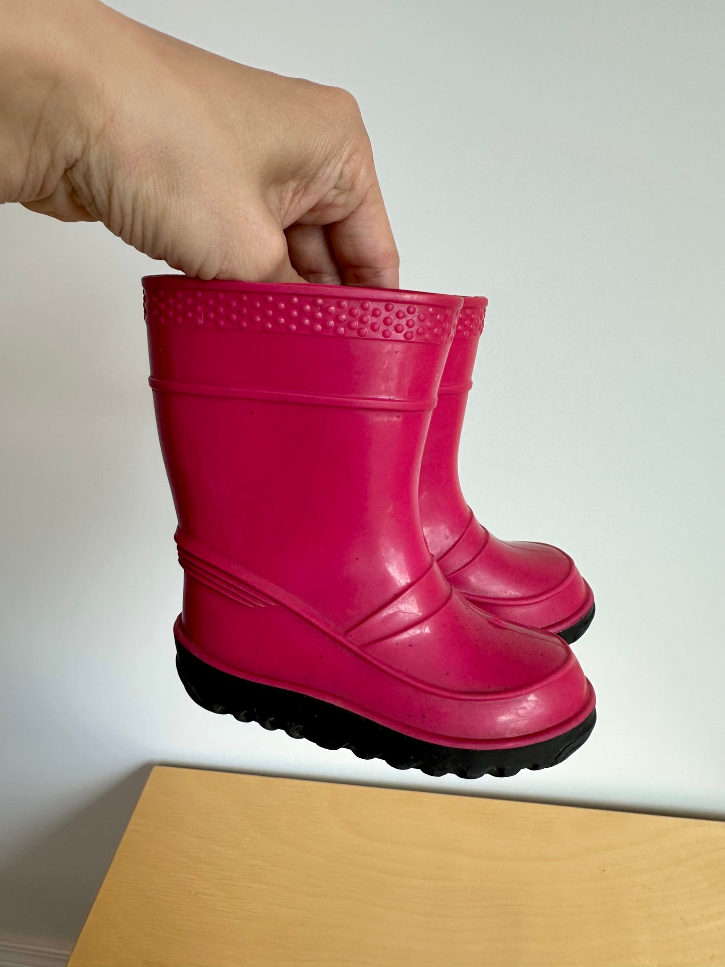 Pink Rain Boots / Size 3 Infant