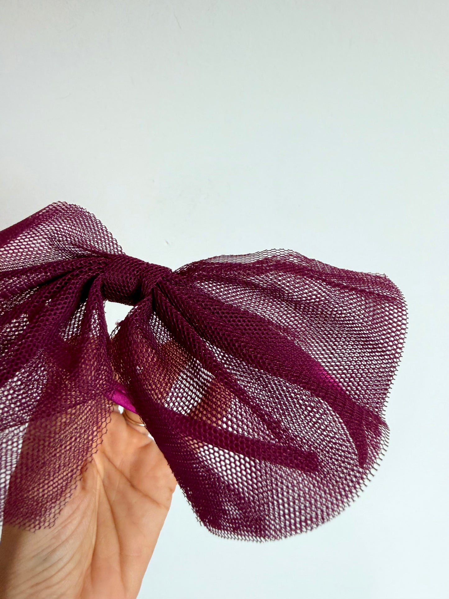 Maroon Bow Headband / 3m-3T?