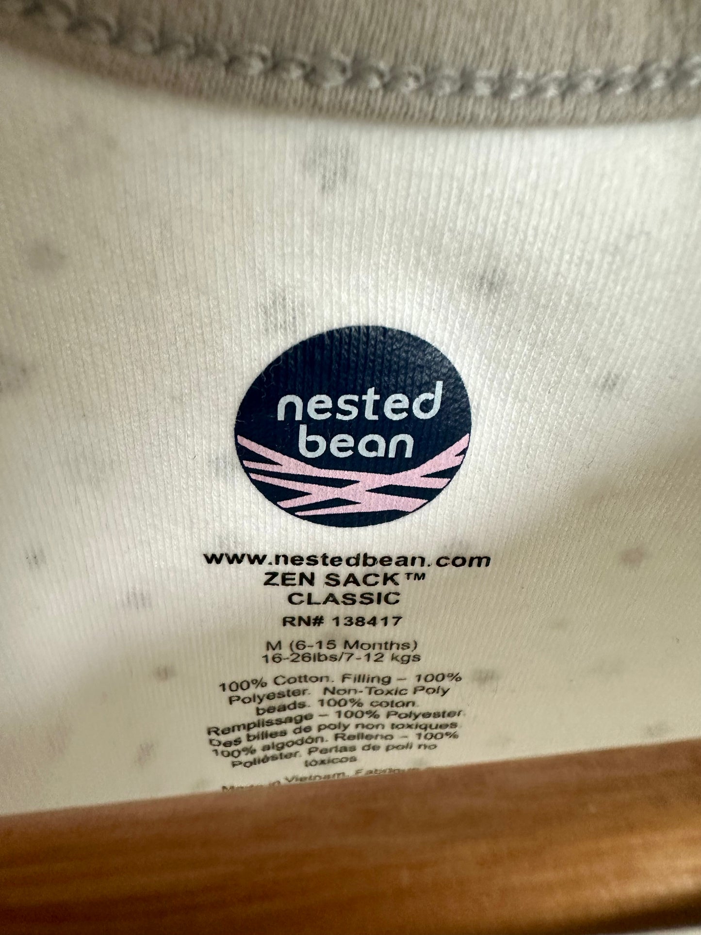 Nested Bean Swaddle Weighted Sleep Sack / 6-15m (16-26lbs)
