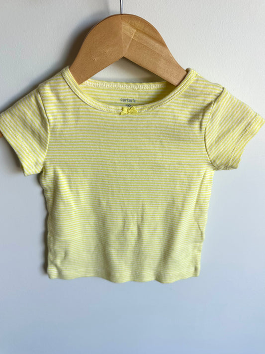 Yellow T-Shirt with Mini Bow / 18m