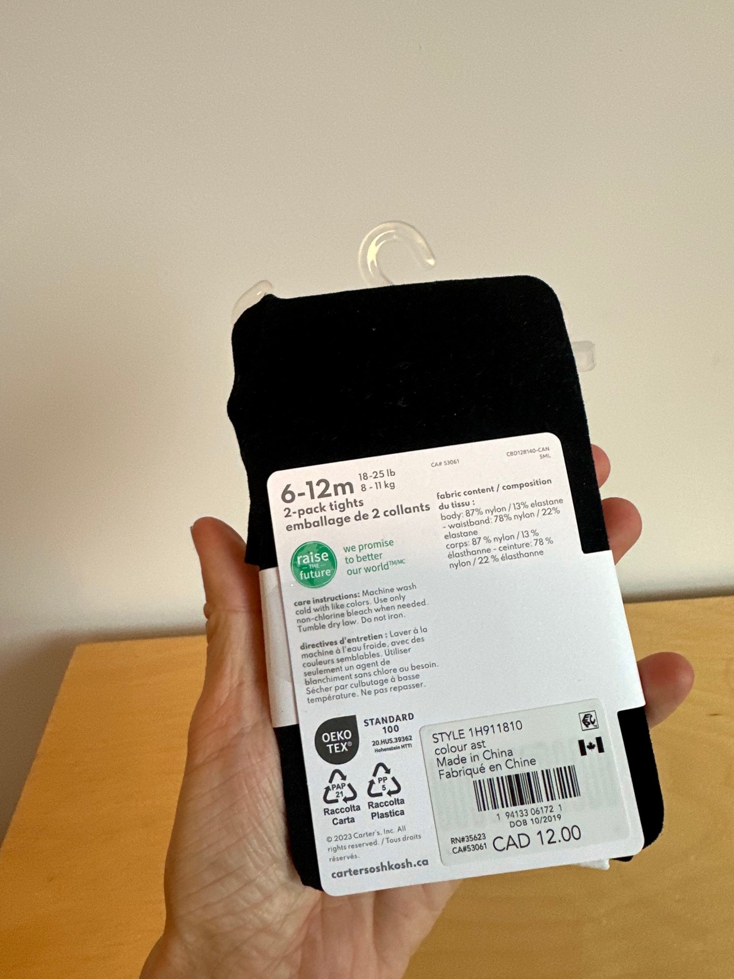 Two Pack Tights (In Package) / 6-12m