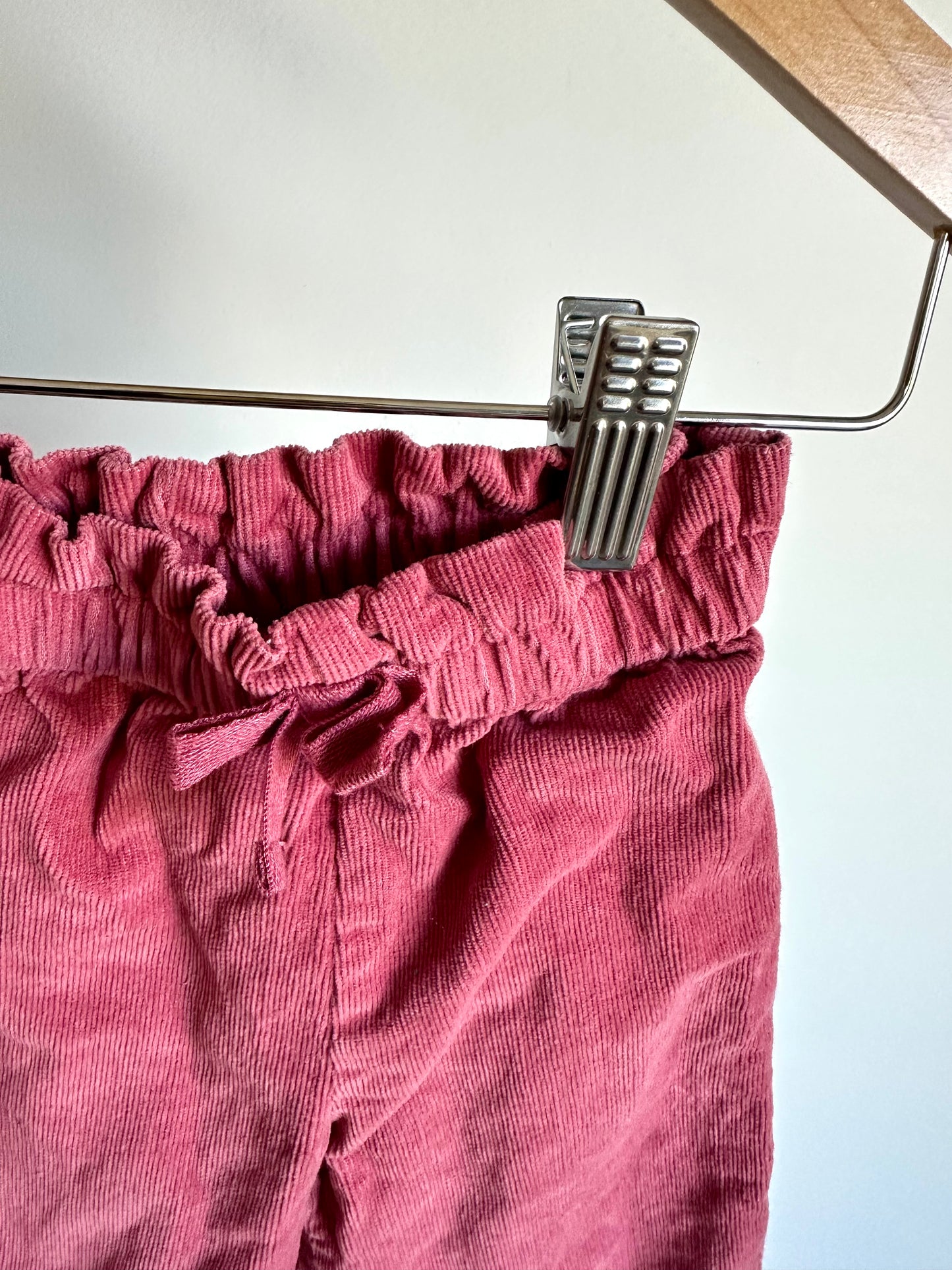 Pink Corduroy Wide Leg Pants / 12m