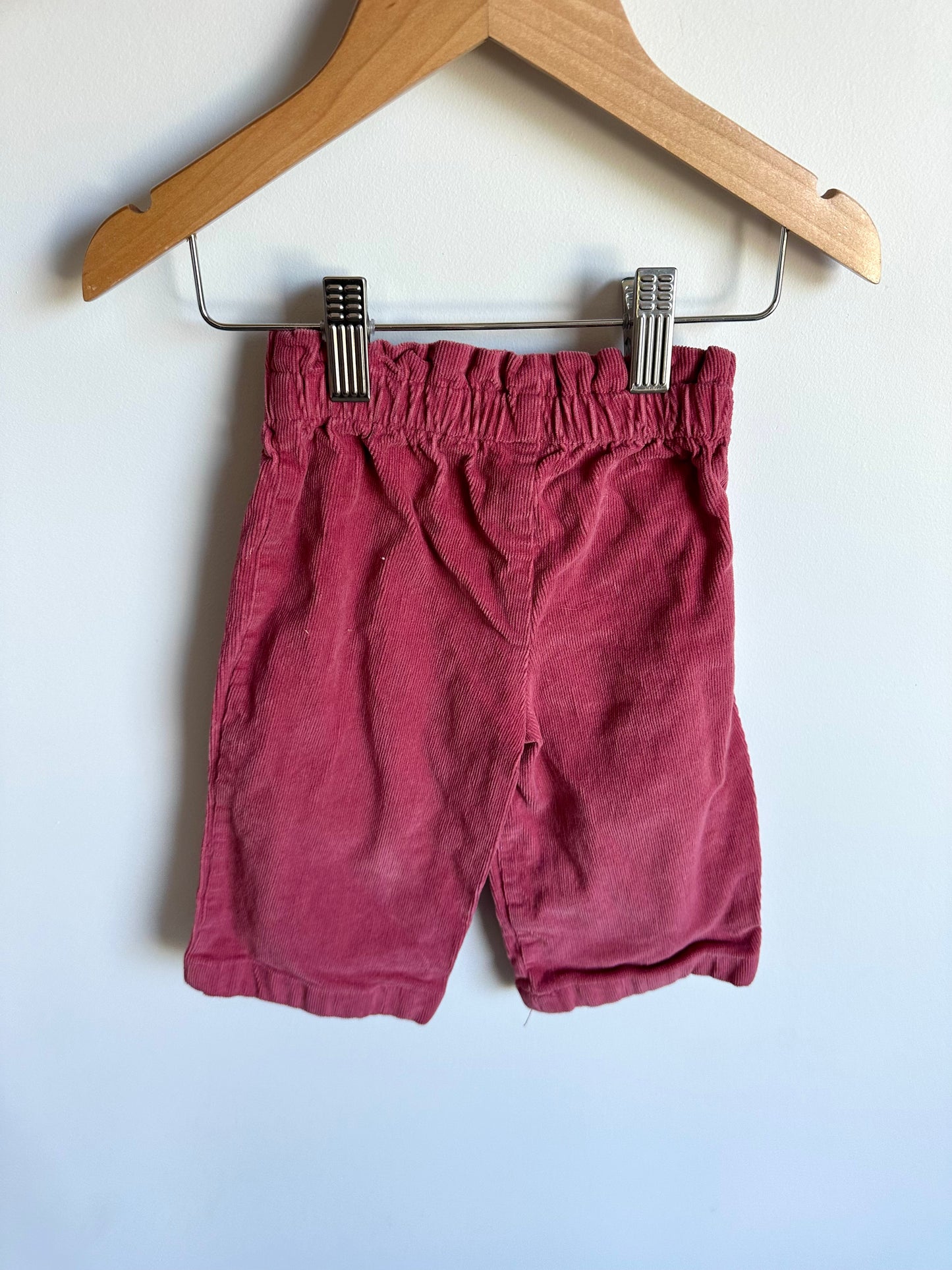 Pink Corduroy Wide Leg Pants / 12m