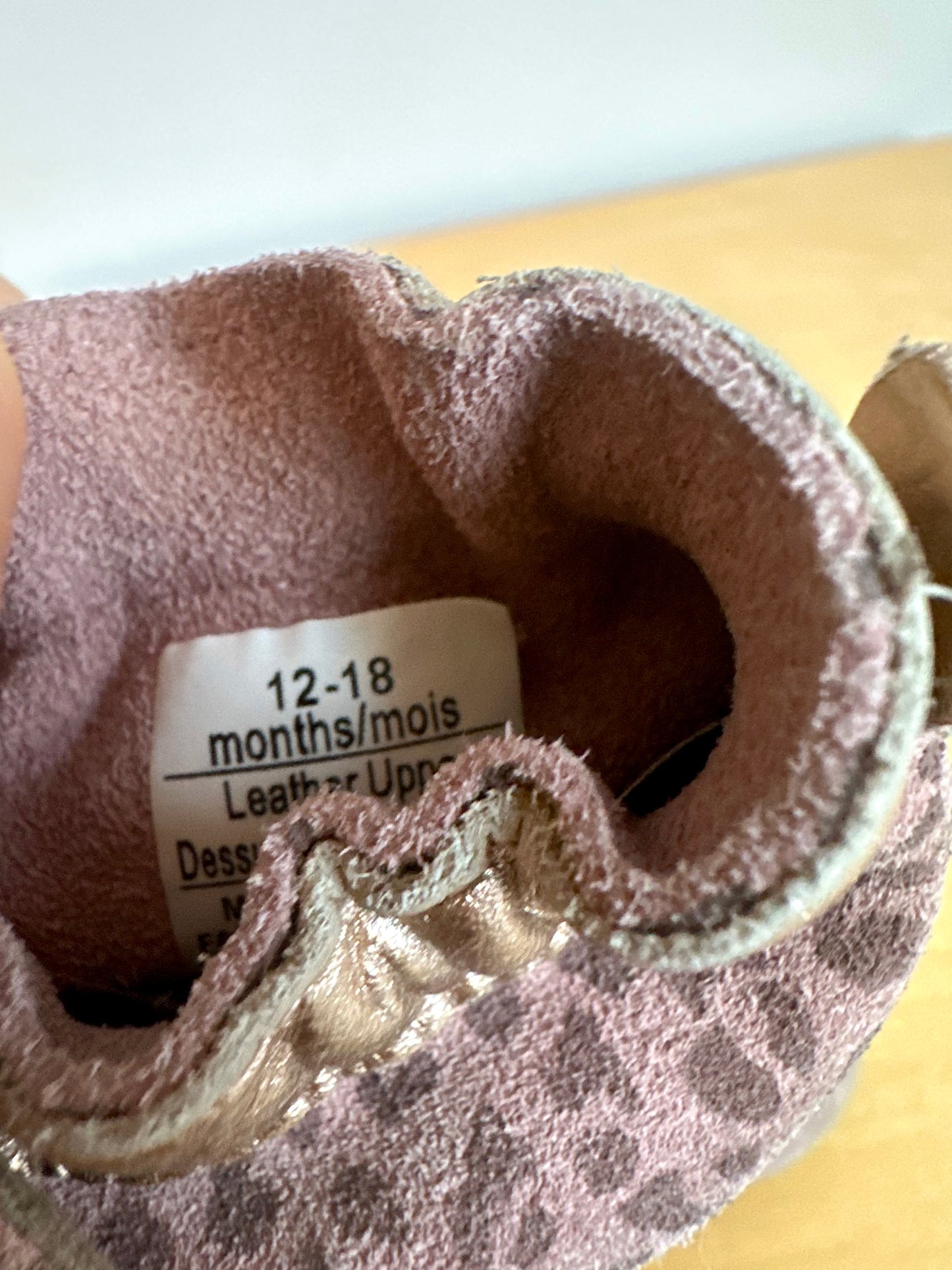 Animal Print Soft Sole Shoes / 12-18m