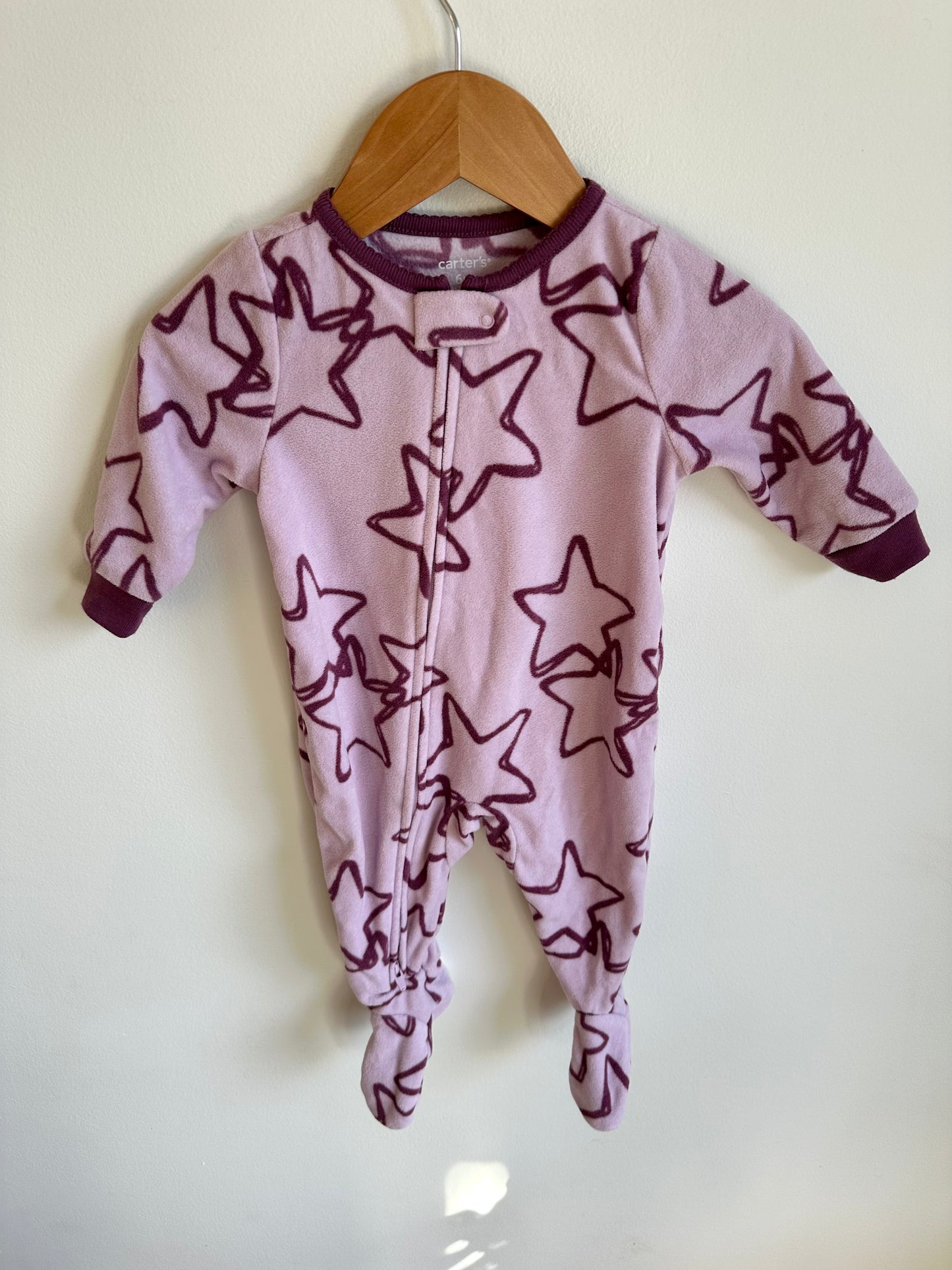 Star Footed Fleece Sleeper / 6m