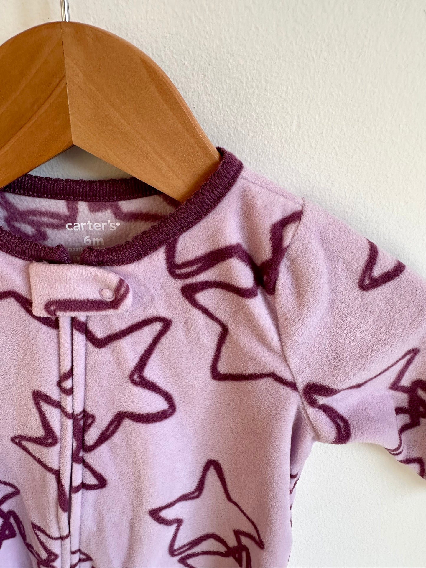 Star Footed Fleece Sleeper / 6m