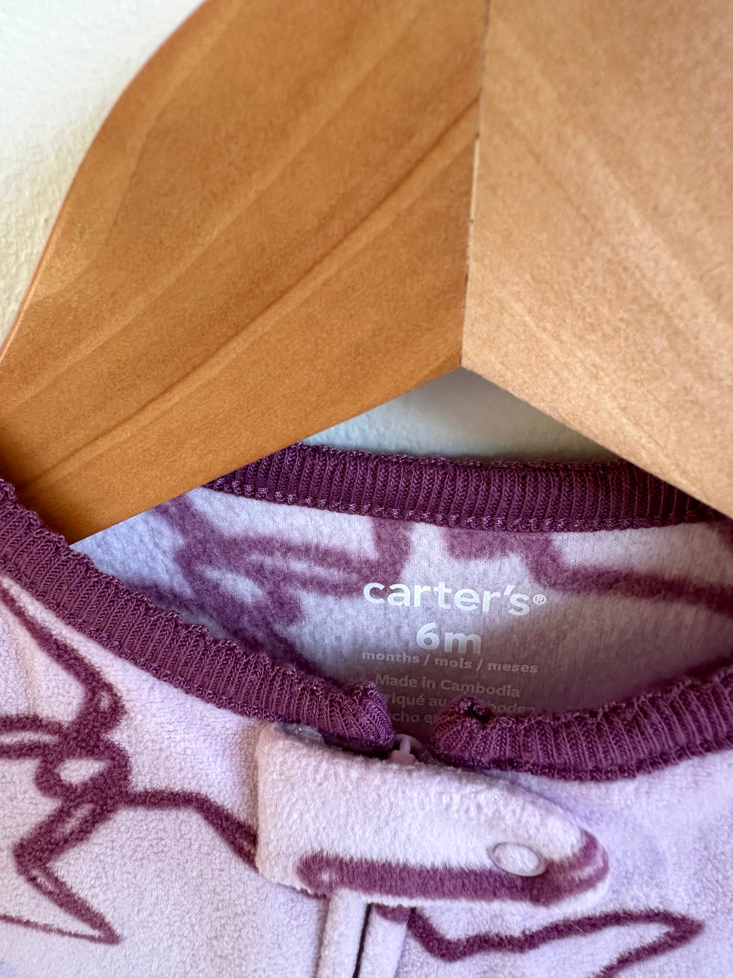 Star Footed Fleece Sleeper / 6m