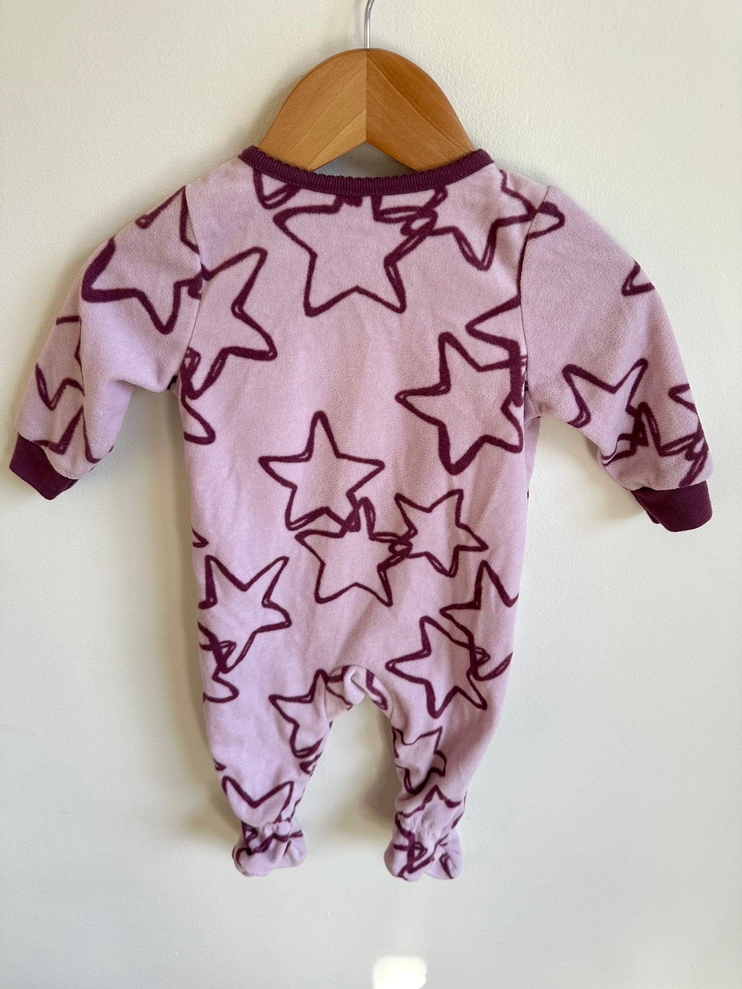 Star Footed Fleece Sleeper / 6m