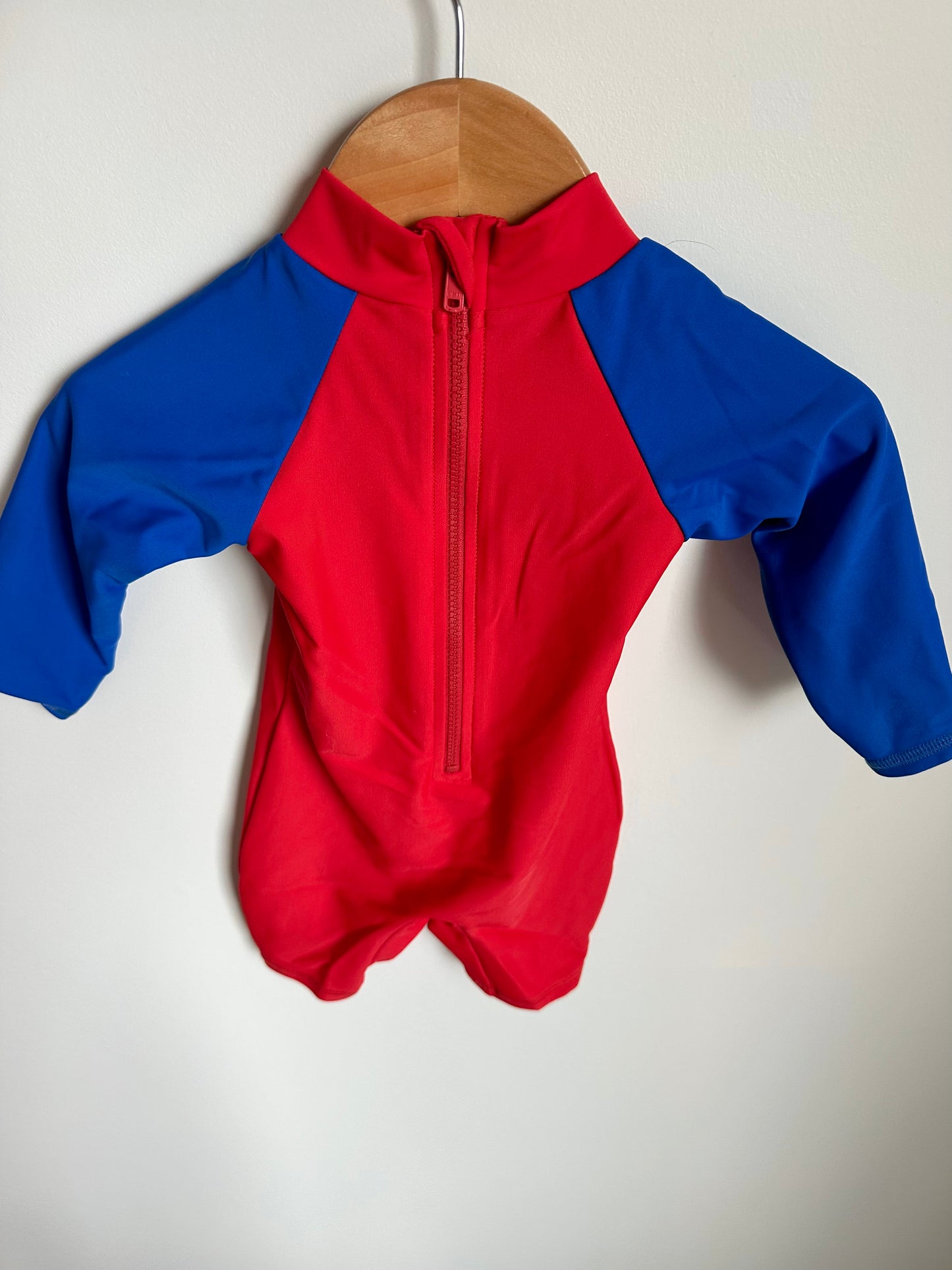 Red + Blue Swim Outfit / 3-6m