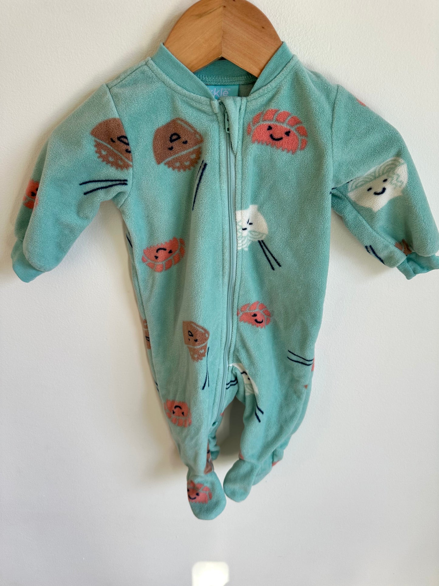 Noodle Bowl Fleece Sleeper / 3m
