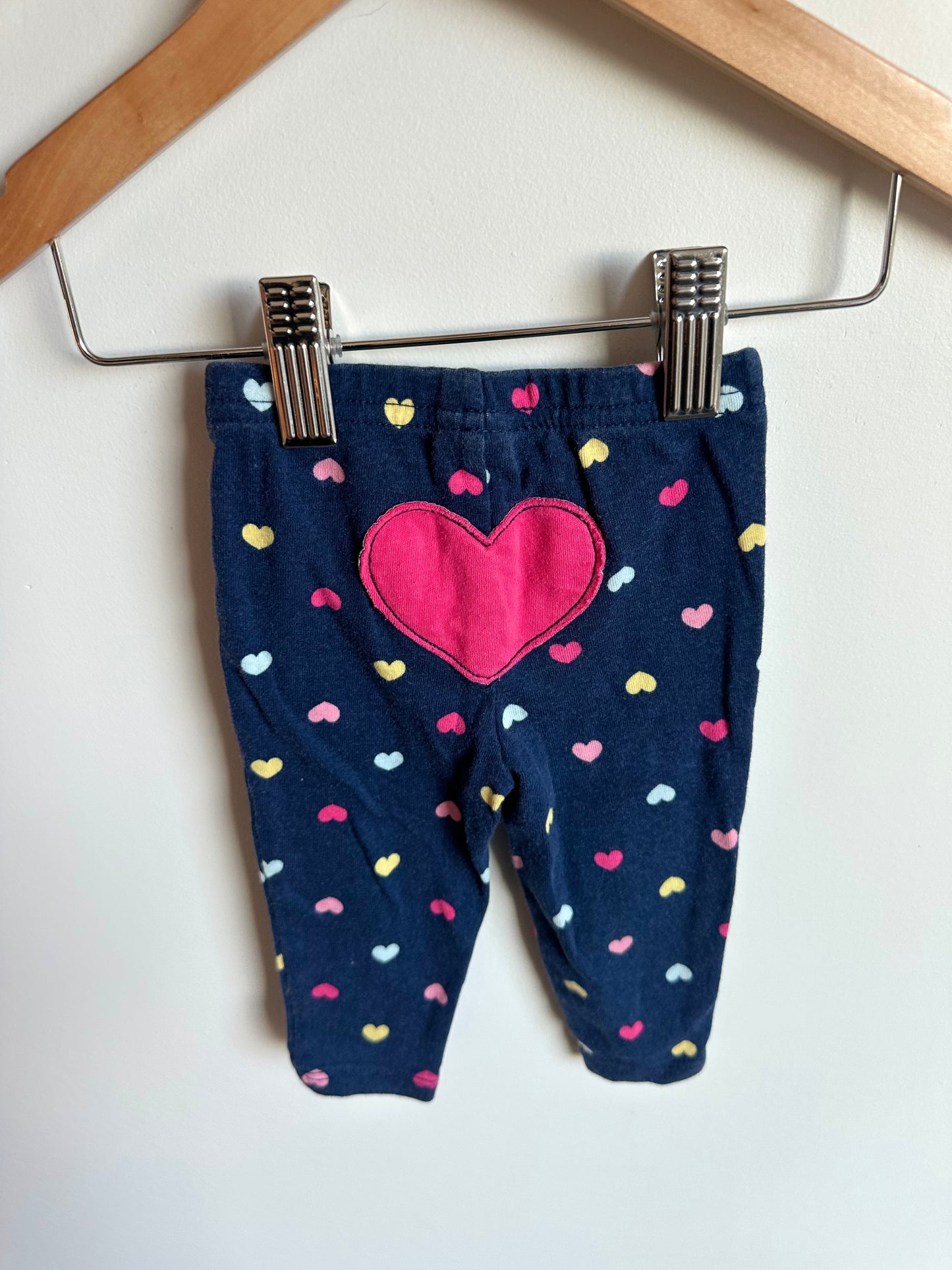 Heart Pattern Bottom Pants / 3-6m