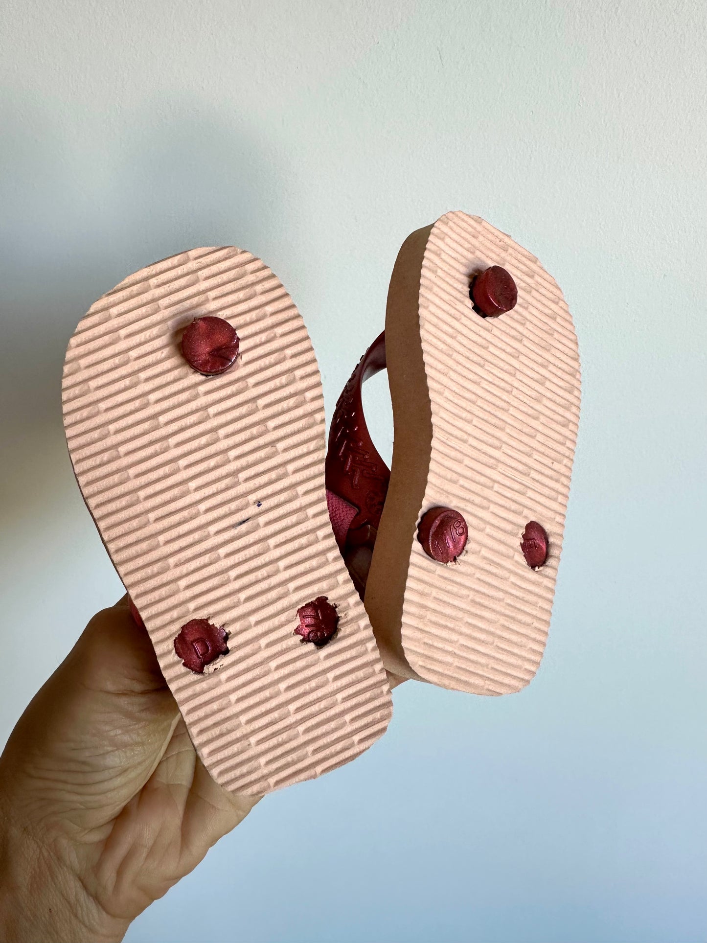 Pink Strap Sandals / Size 4 Toddler