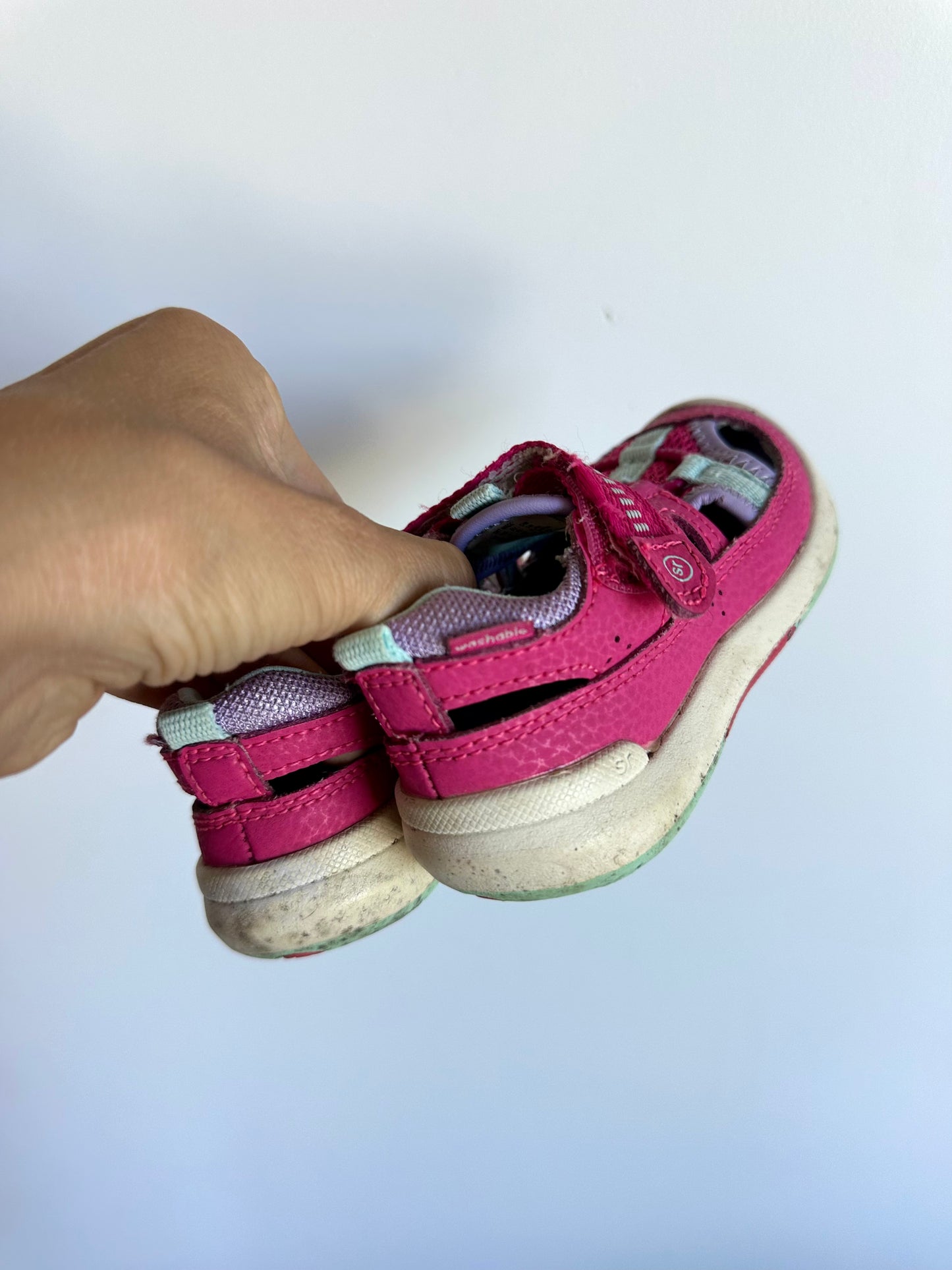 Stride Rite Pink Velcro Sandals / Size 6 Toddler