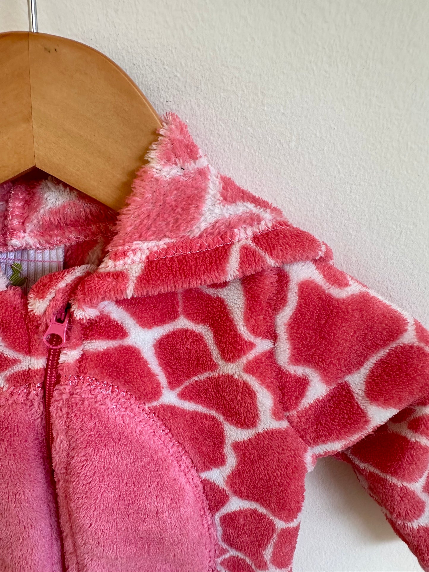 Giraffe Pink Jumpsuit / 0-3m