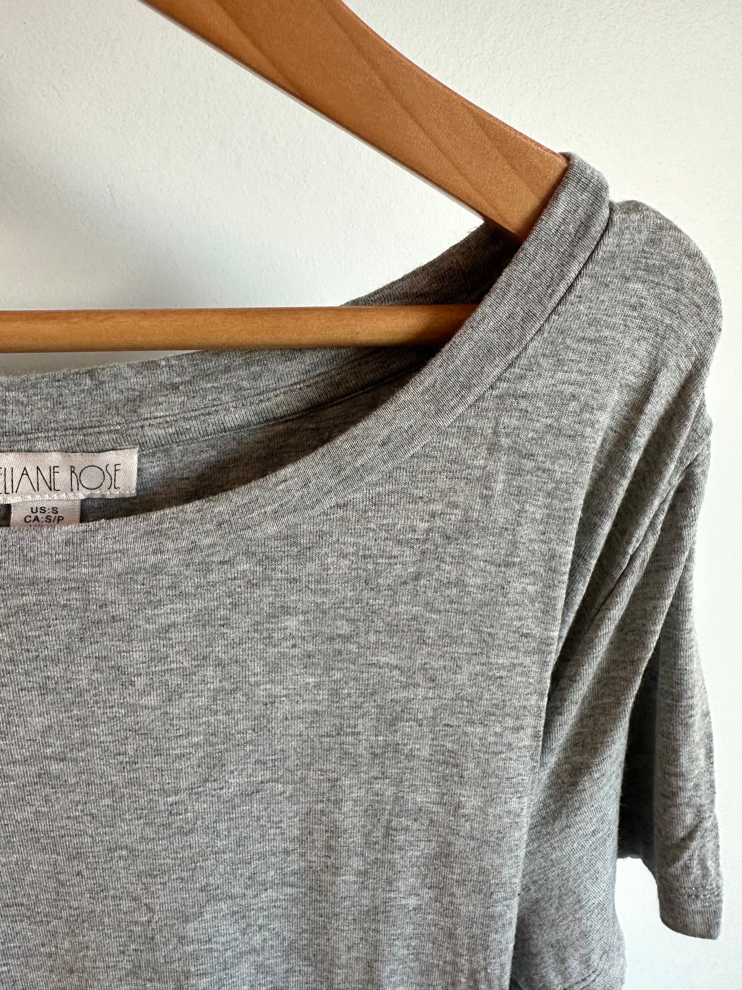Grey Maternity Top with Tie / Small