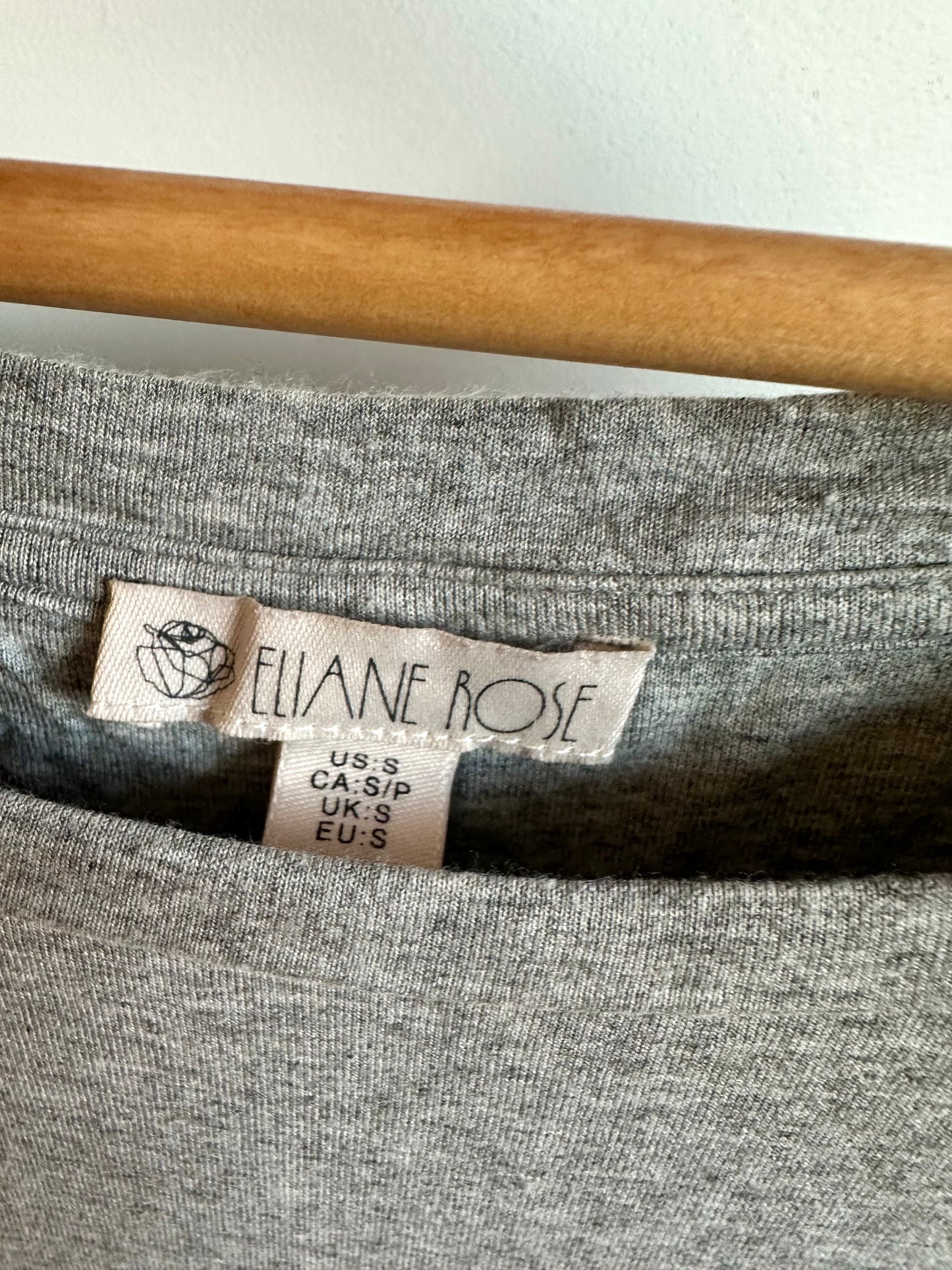 Grey Maternity Top with Tie / Small