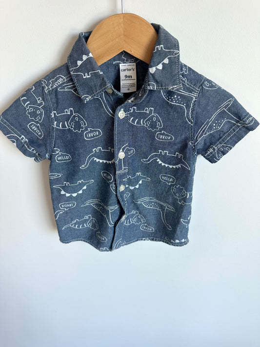 Dino Collared Dress Shirt / 9m