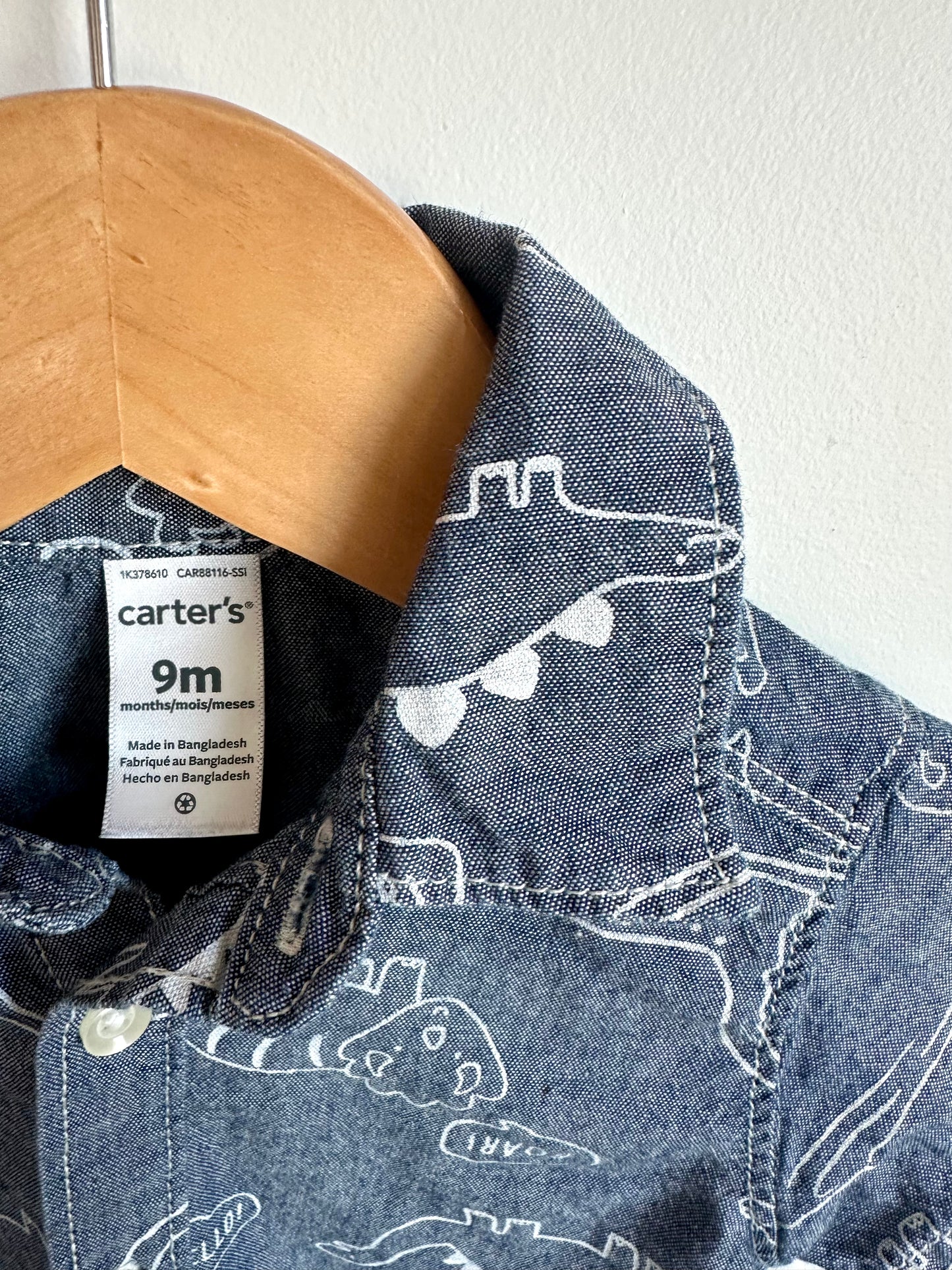 Dino Collared Dress Shirt / 9m