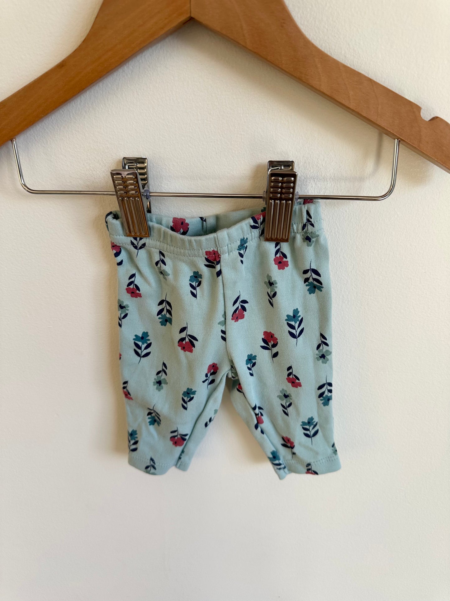 Flower Blue Pants / 0m